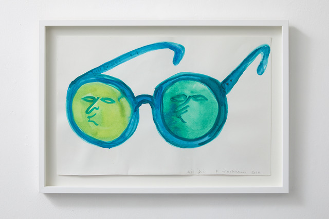 Kiss Kiss 2019 watercolour on paper 324 x 500mm