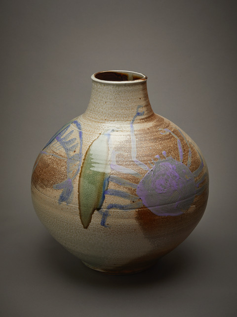 2 Crabs and Prawn with Nicholas Brandon 2019 wood-fired ceramic 470 x 460 x 460mm