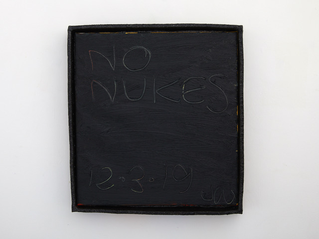 0141 2019 oil on linen, glazed stoneware frame 420 x 385mm
