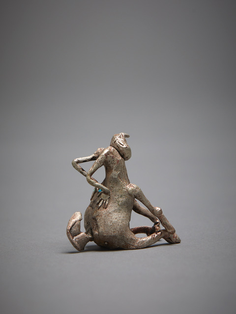 Shibuichi Sitting Centaur with Hands on Back 2019 Shibuichi (93% copper, 7% silver) 54 x 57 x 24mm