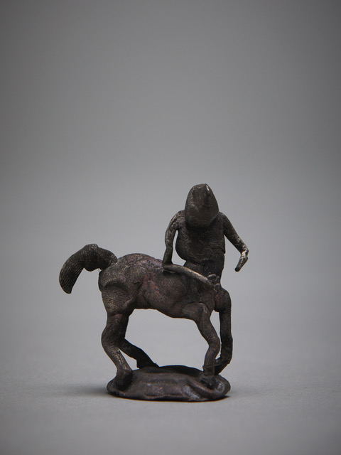 Francis Upritchard Shibuichi Centaur 2019 Shibuichi (93% copper, 7% silver) 60 x 53 x 20mm
