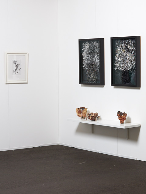 Bill Hammond, Peter Madden and Tanja Nola (shelf) Auckland Art Fair 2019 1-5 May