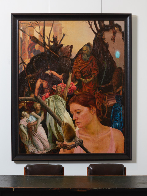 Andrew McLeod Temple of Self Belief 2019 oil on canvas 1525 x 1215mm