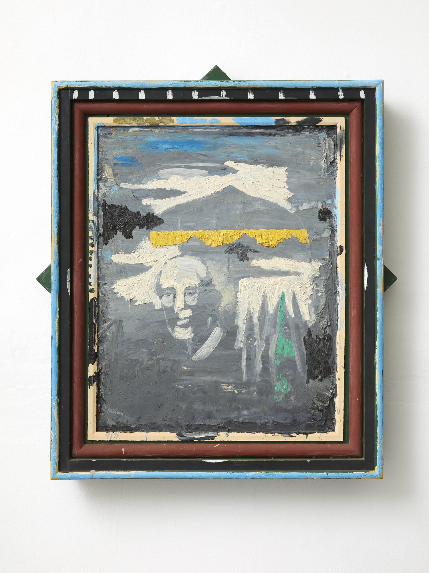Richard Killeen Forty-Eight Years Between 5 June - 29 June Living in New Zealand 1971 oil on hardboard 575 x 480mm
