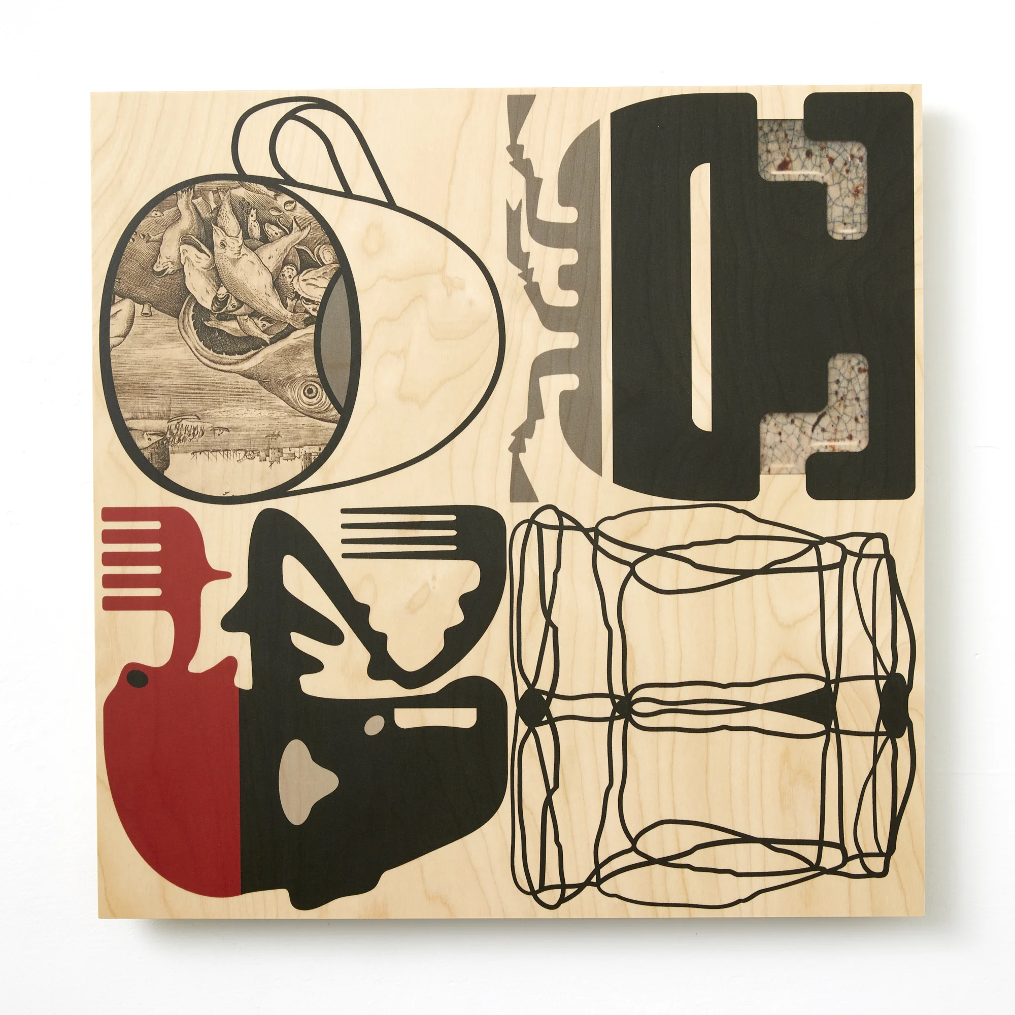 Rhizome (6006) 2019 UV inkjet on plywood 550 x 550mm
