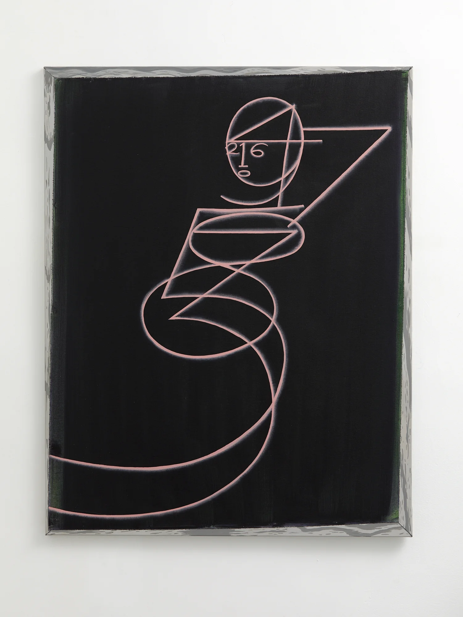 Octavia 2019 acrylic on canvas and linen 1065 x 835mm