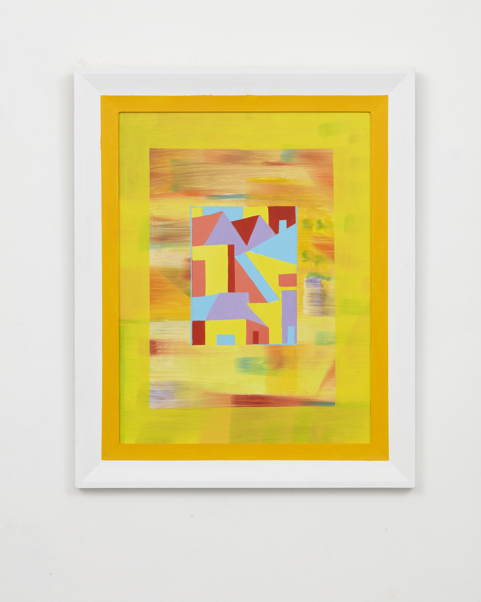 Untitled 2018 oil on aluminium 580 x 470mm