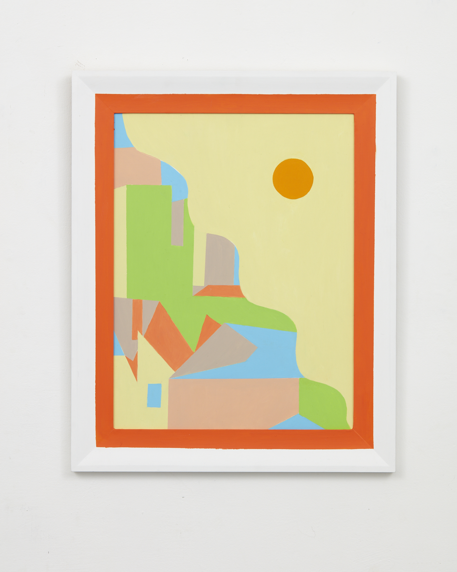 Untitled 2018 oil on aluminium 580 x 470mm