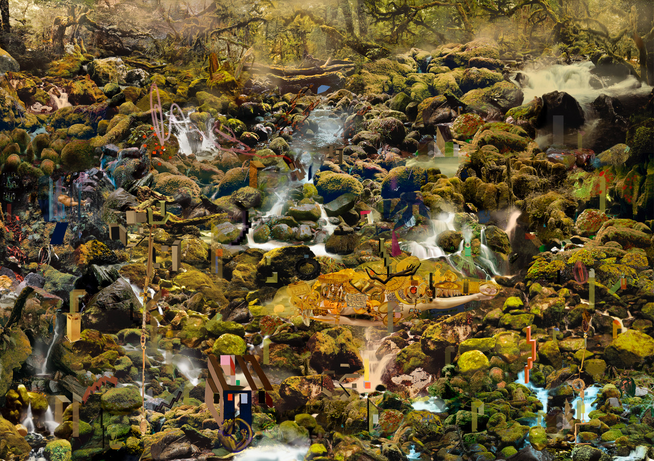 Landscape with Gold 2012 digital print, edition 3/3 830 x 1160mm