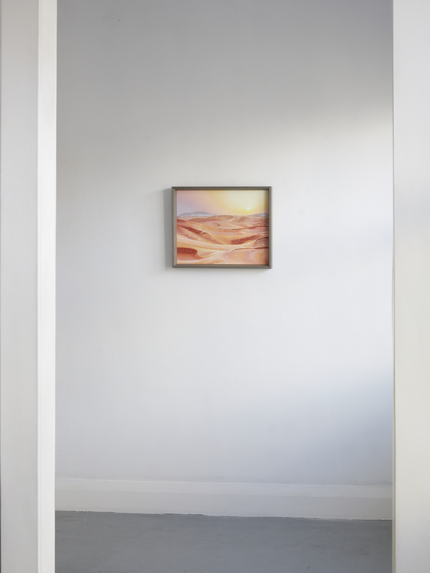 I need you 2019 oil and glitter on board 498 x 393mm