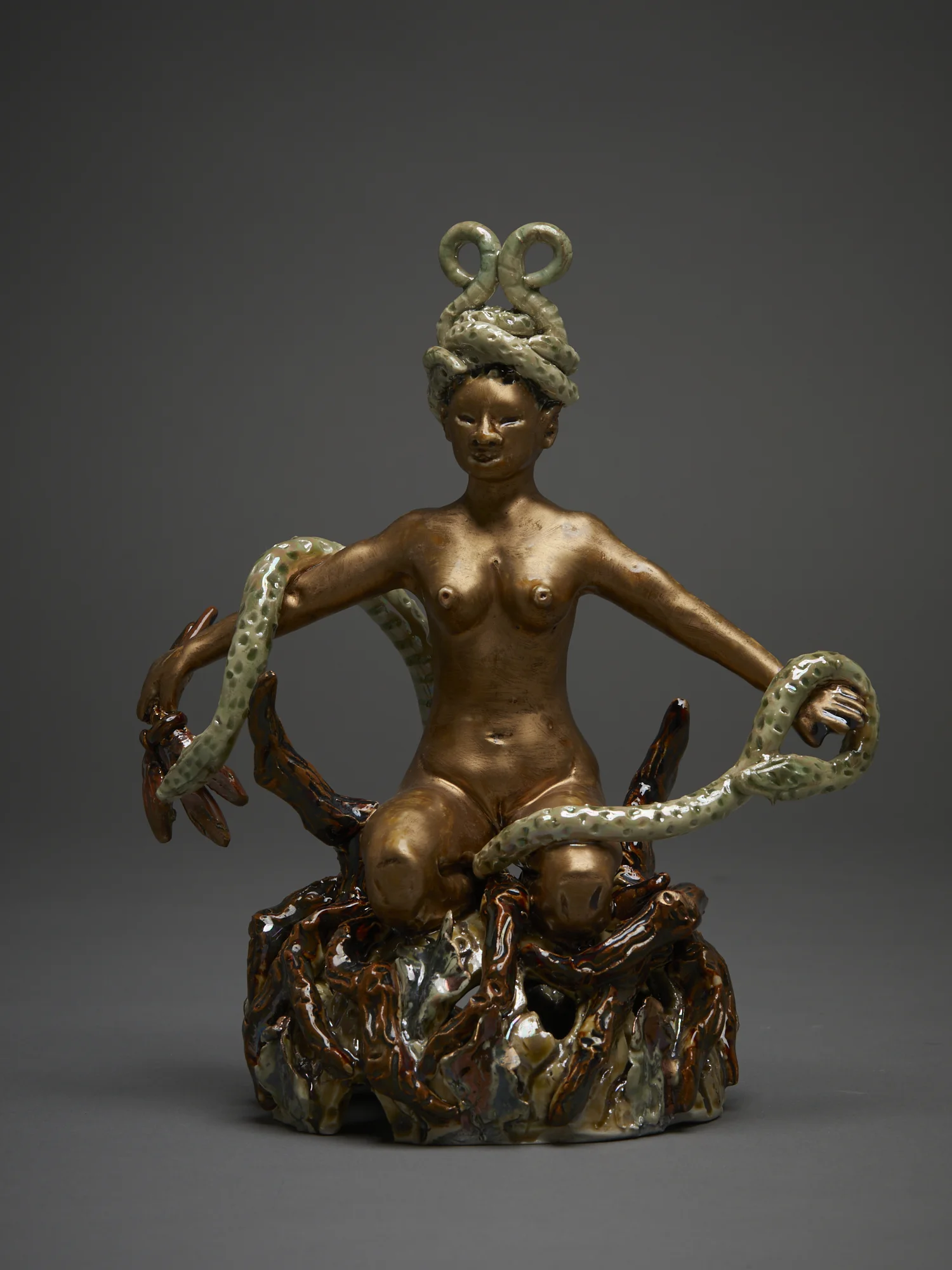 Golden Lover 2013 stoneware, glazes, lustre, wax 230 x 200 x 120mm