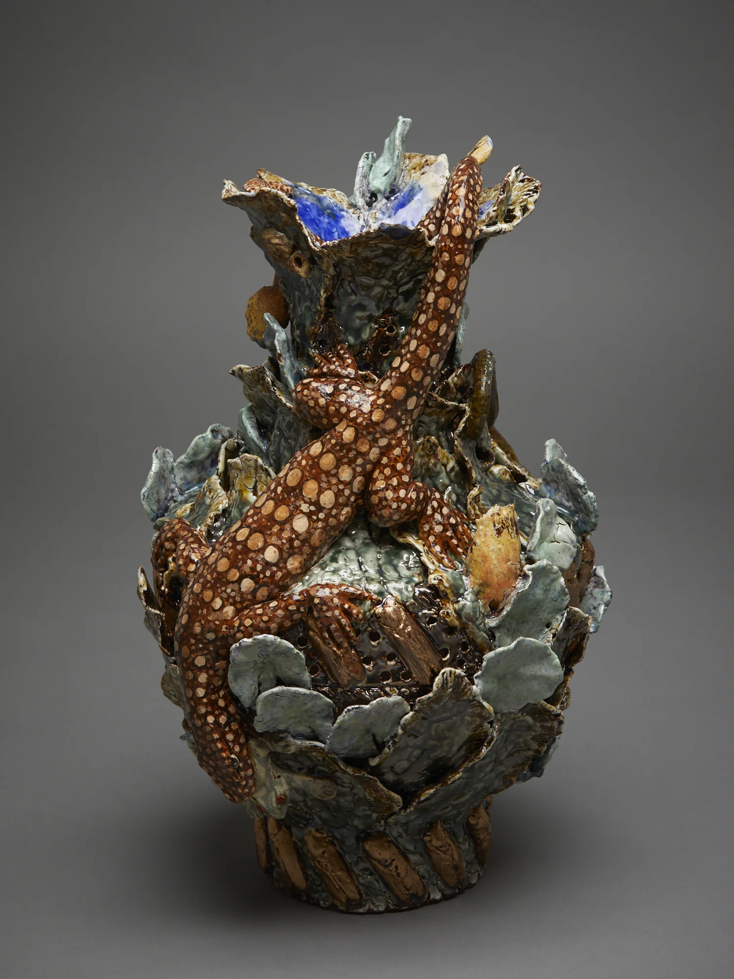 Toad Kill 2019 stoneware, glazes, acrylic, wax 460 x 290 x 270mm