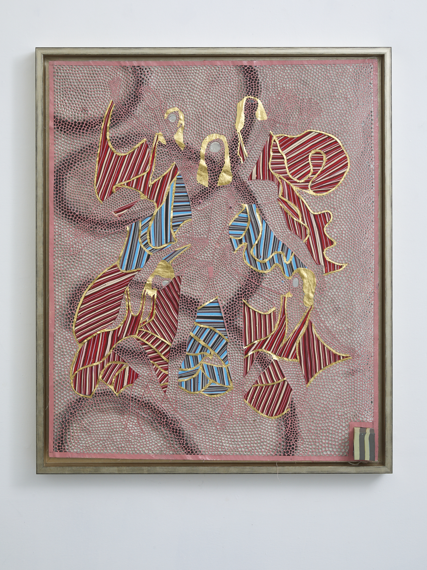 Mariposa 2019 acrylic and gold on canvas 880 x 725mm