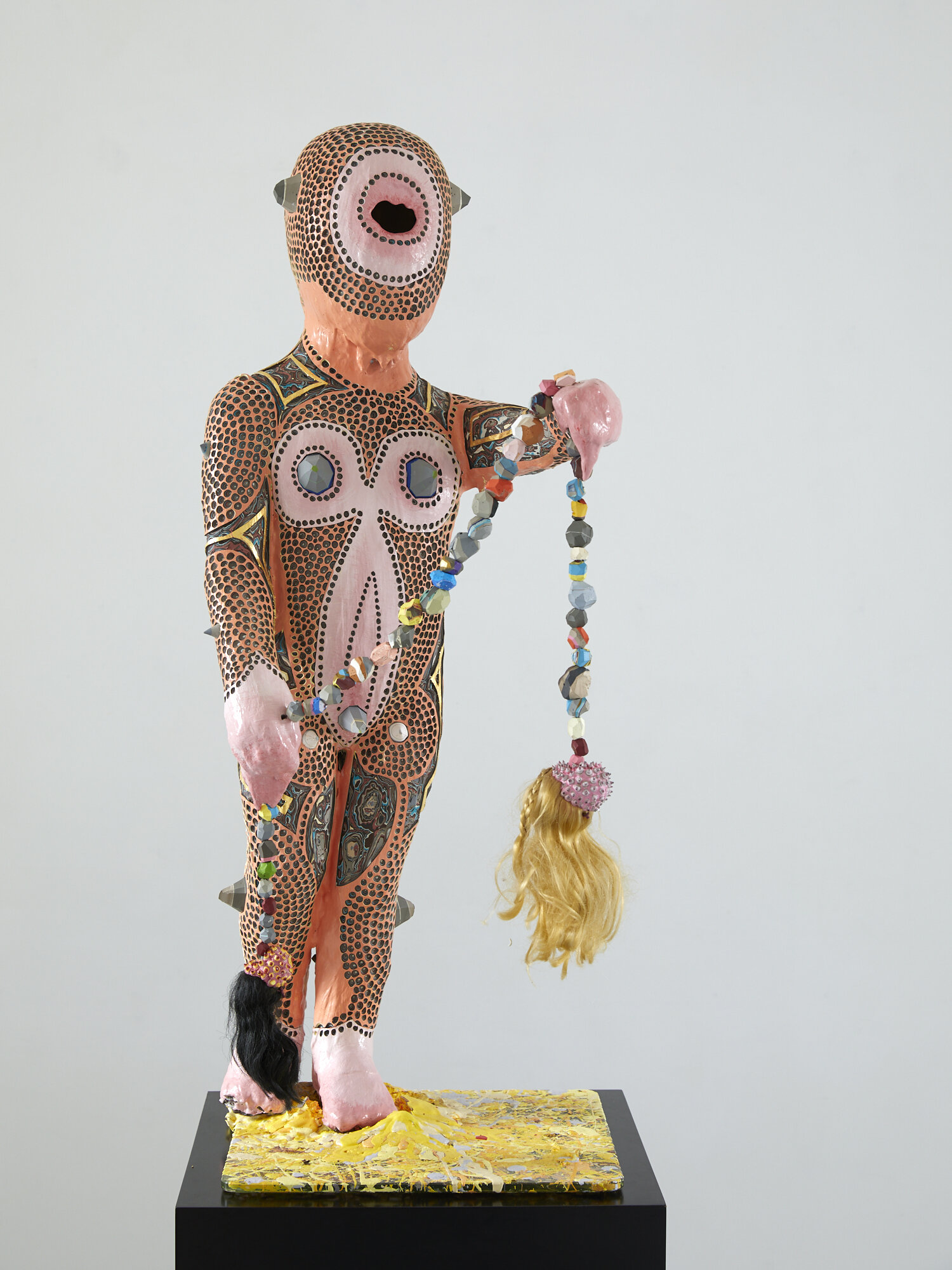 Pupa 1 2019 acrylic, found object 800 x 300 x 370mm