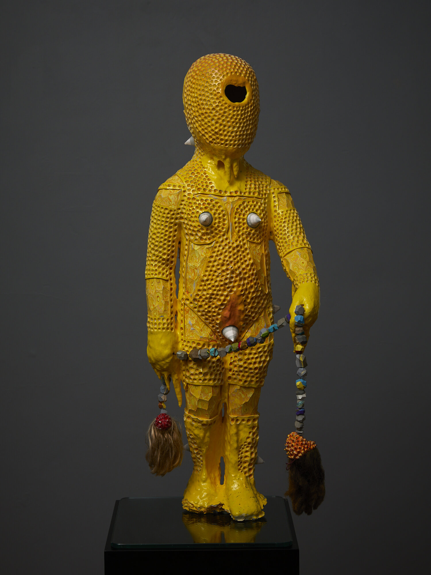 Pupa II 2019 acrylic, found object 800 x 300 x 370mm