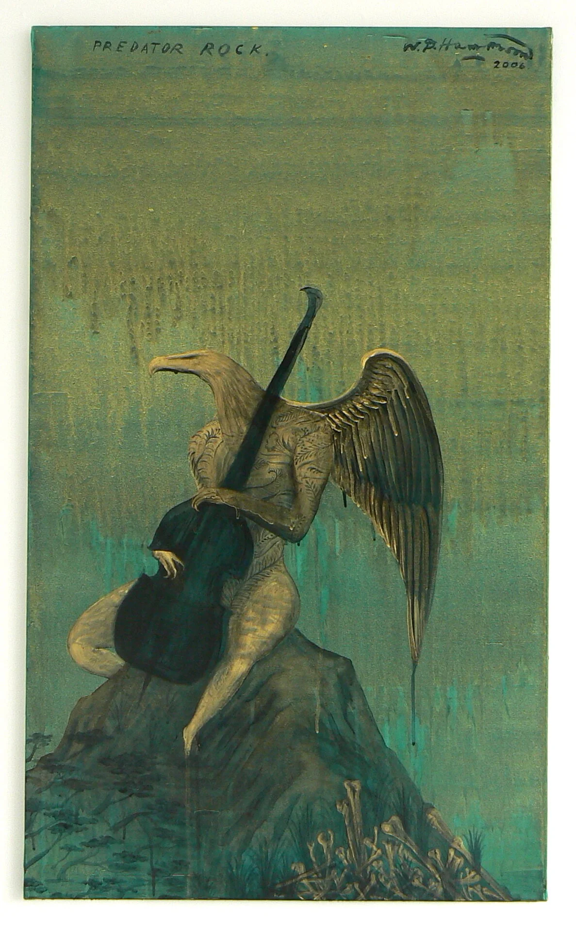   Predator Rock  2006 acrylic on canvas 1000 x 600mm 