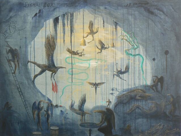 Signal Box 2008 acrylic on canvas 1200 x 1600mm