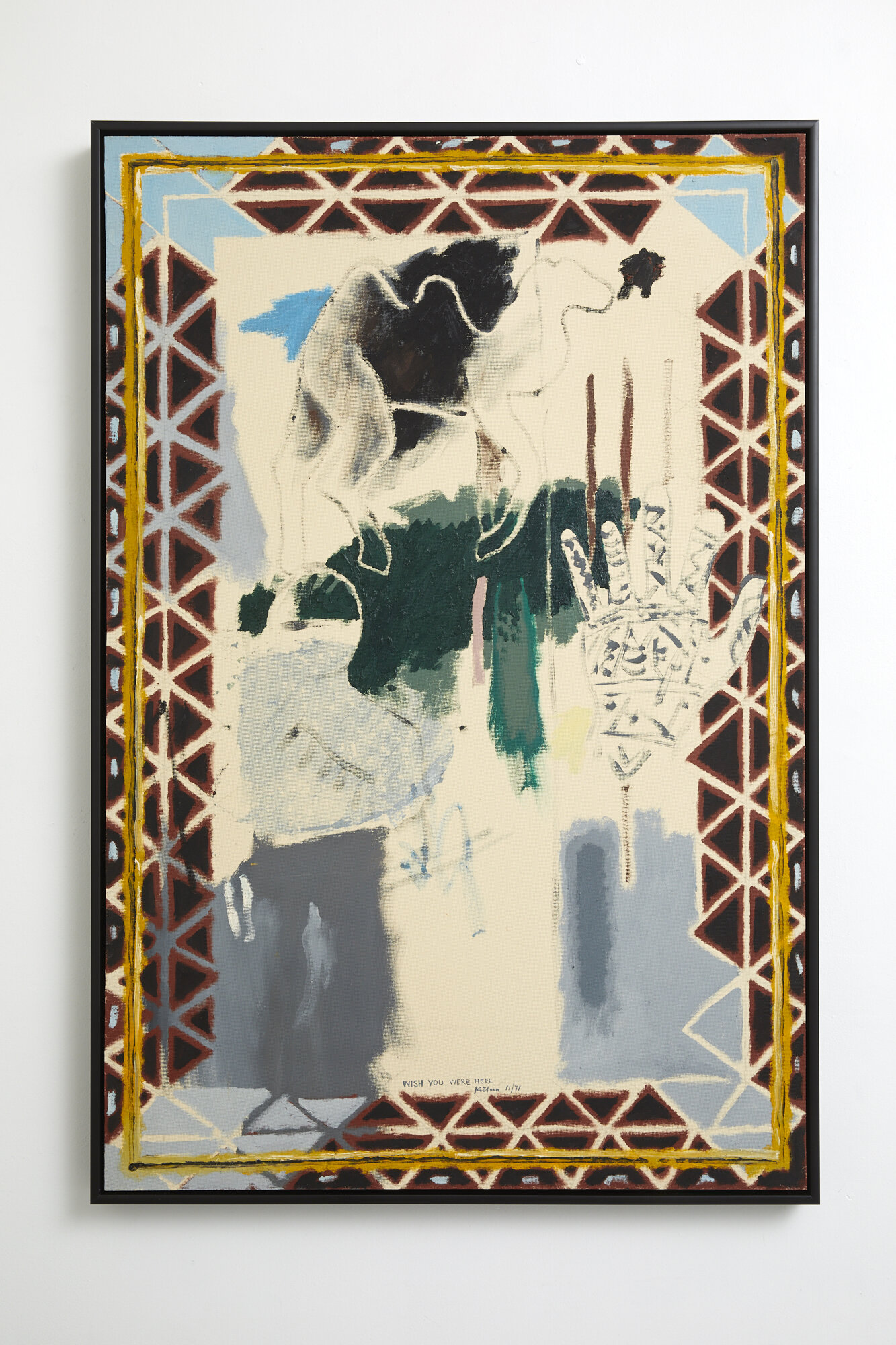 Wish You Were Here 1971 oil on hardboard 1220 x 810mm