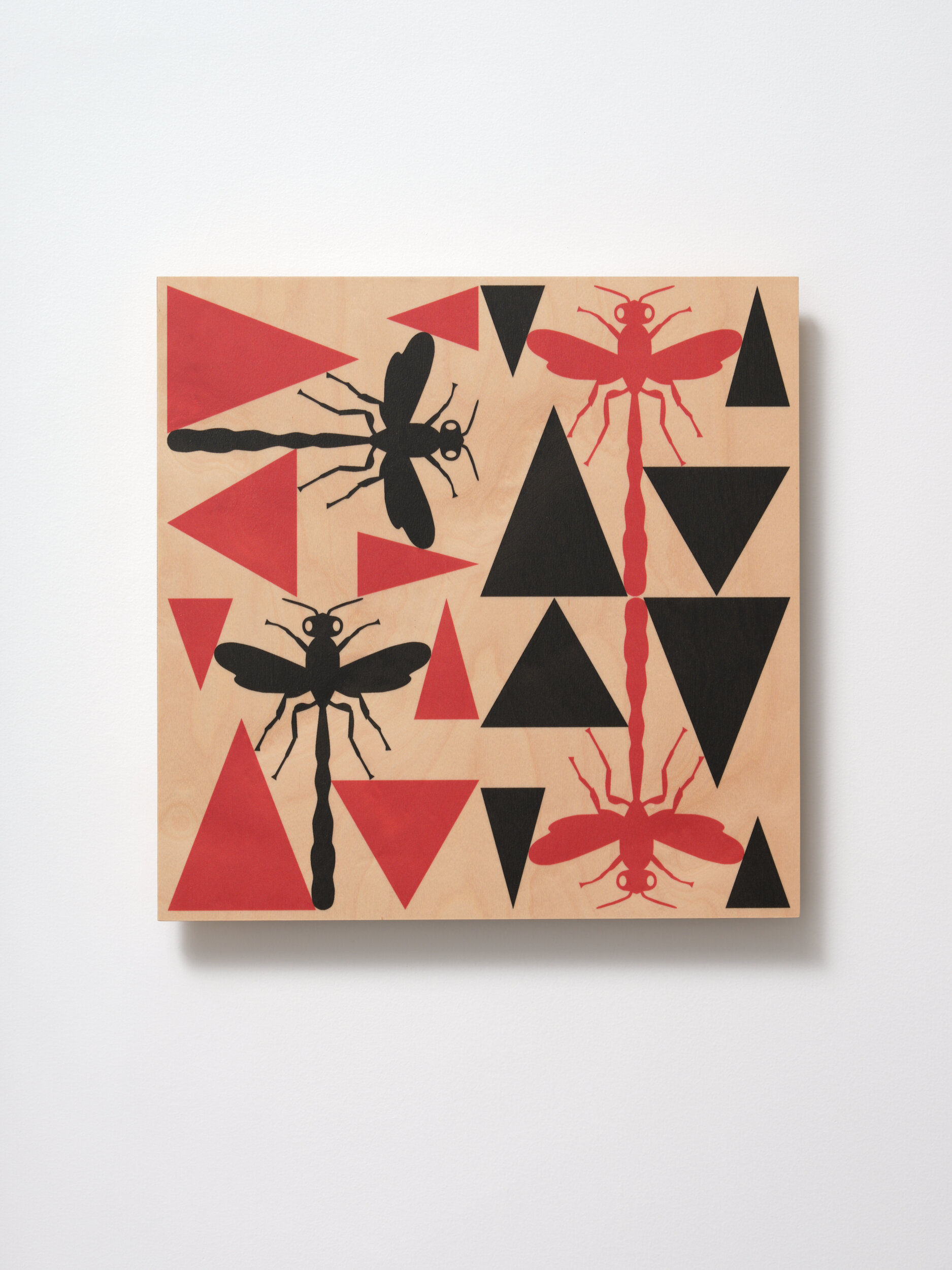 Repetition Triangle Wasp (7186) 2020 UV inkjet on plywood 350 x 350mm