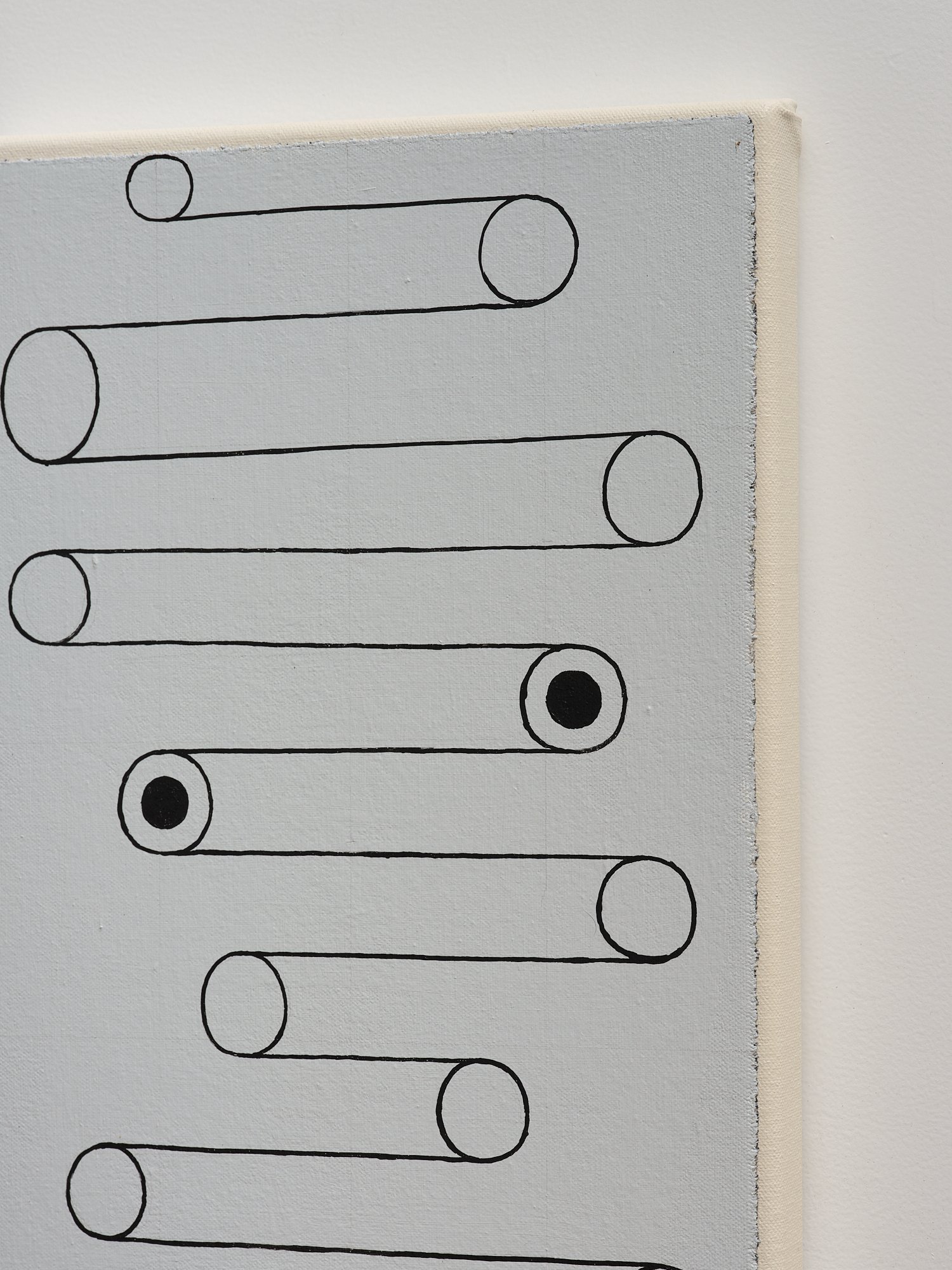 Cruelty (detail) 2024 acrylic on canvas 350 x 250mm