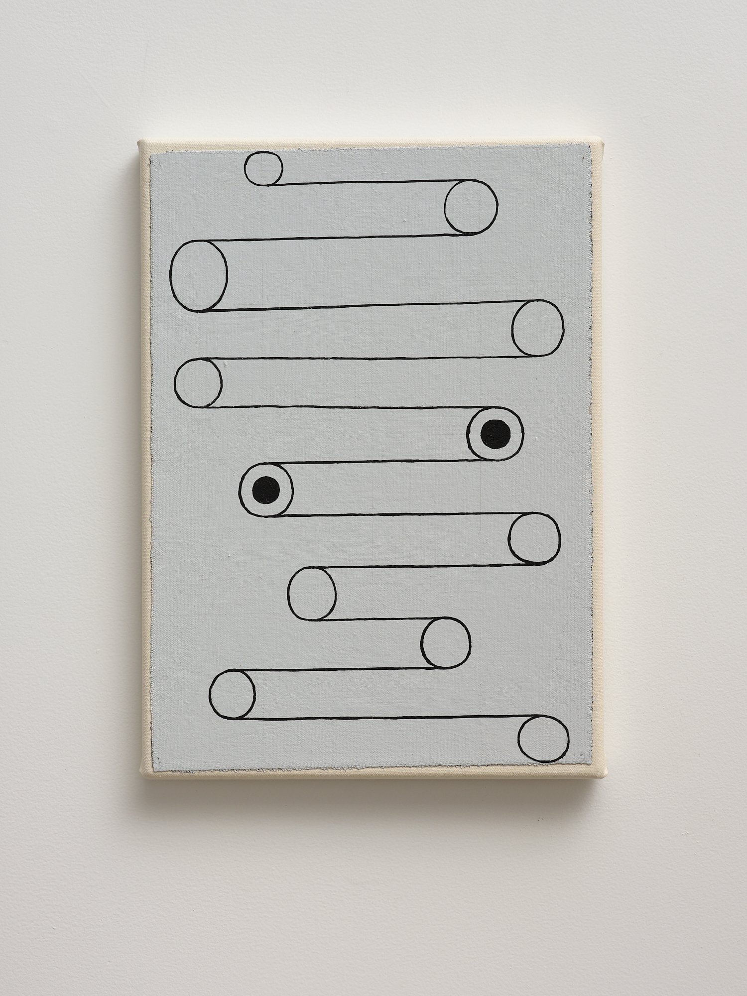 Julian Hooper Talking Pit 10 February - 9 March Cruelty 2024 acrylic on canvas 350 x 250mm