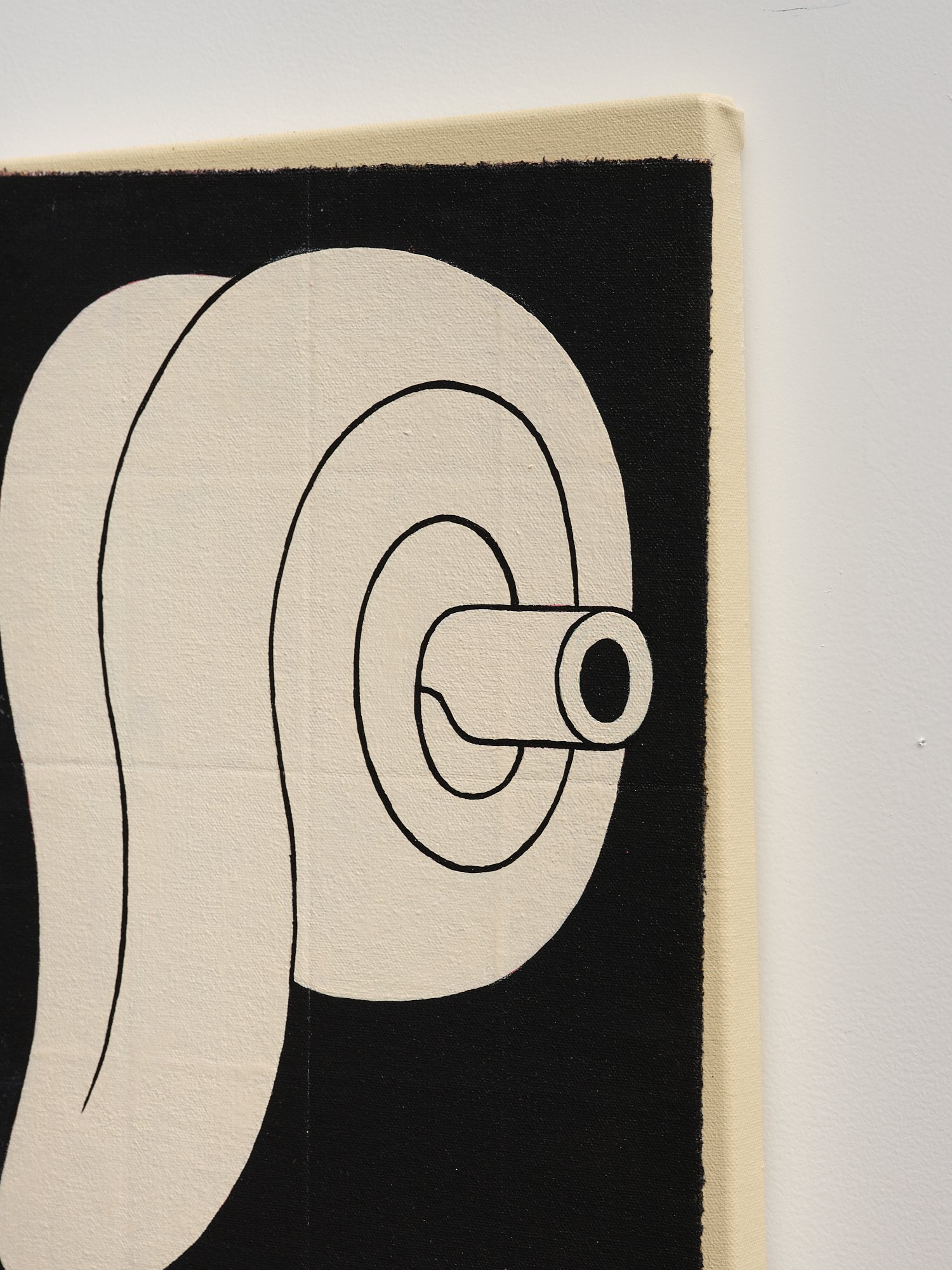 Halfwit (detail) 2024 acrylic on canvas 350 x 250mm