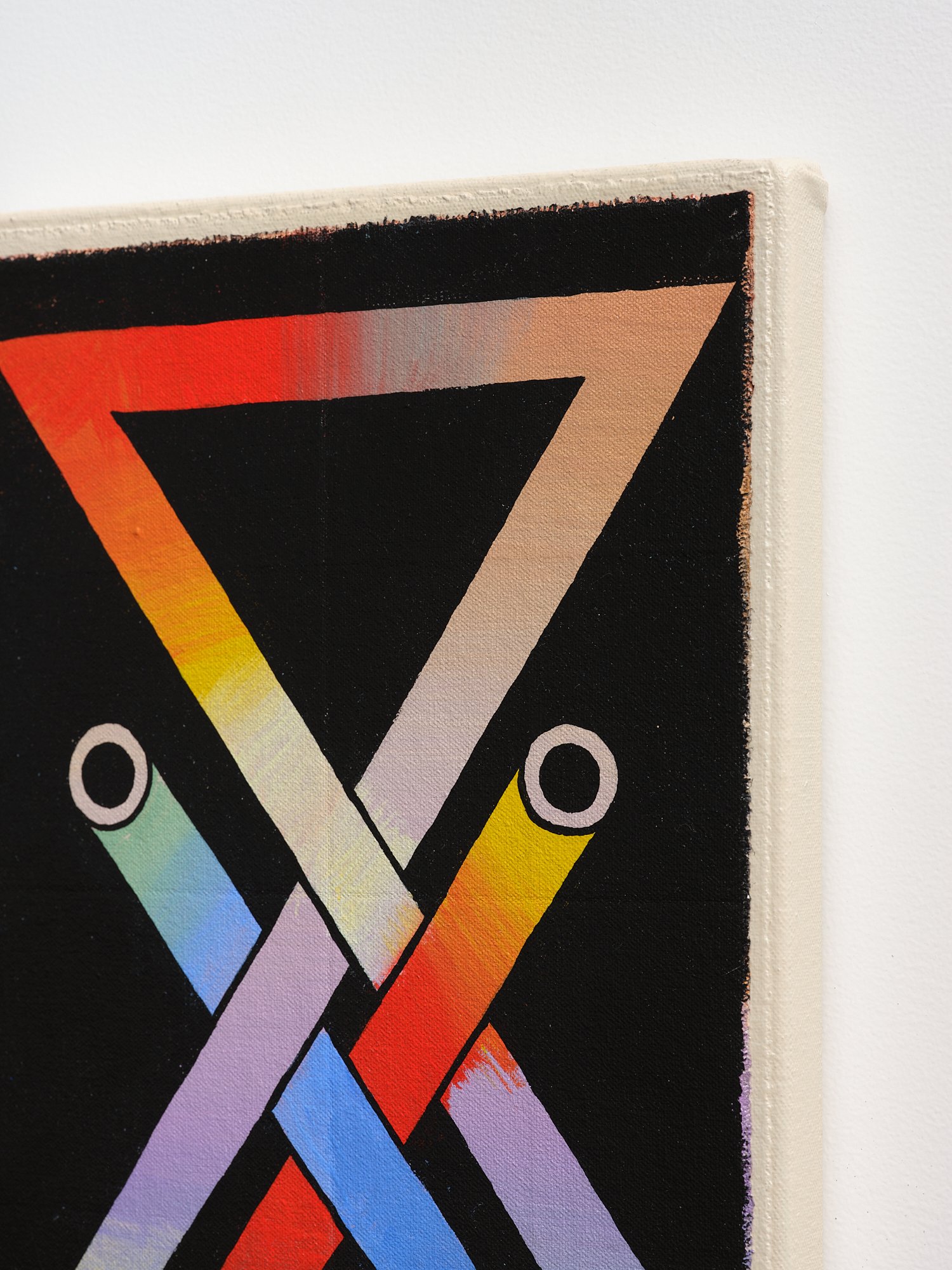 Love Signs (detail) 2023 acrylic on canvas 350 x 250mm