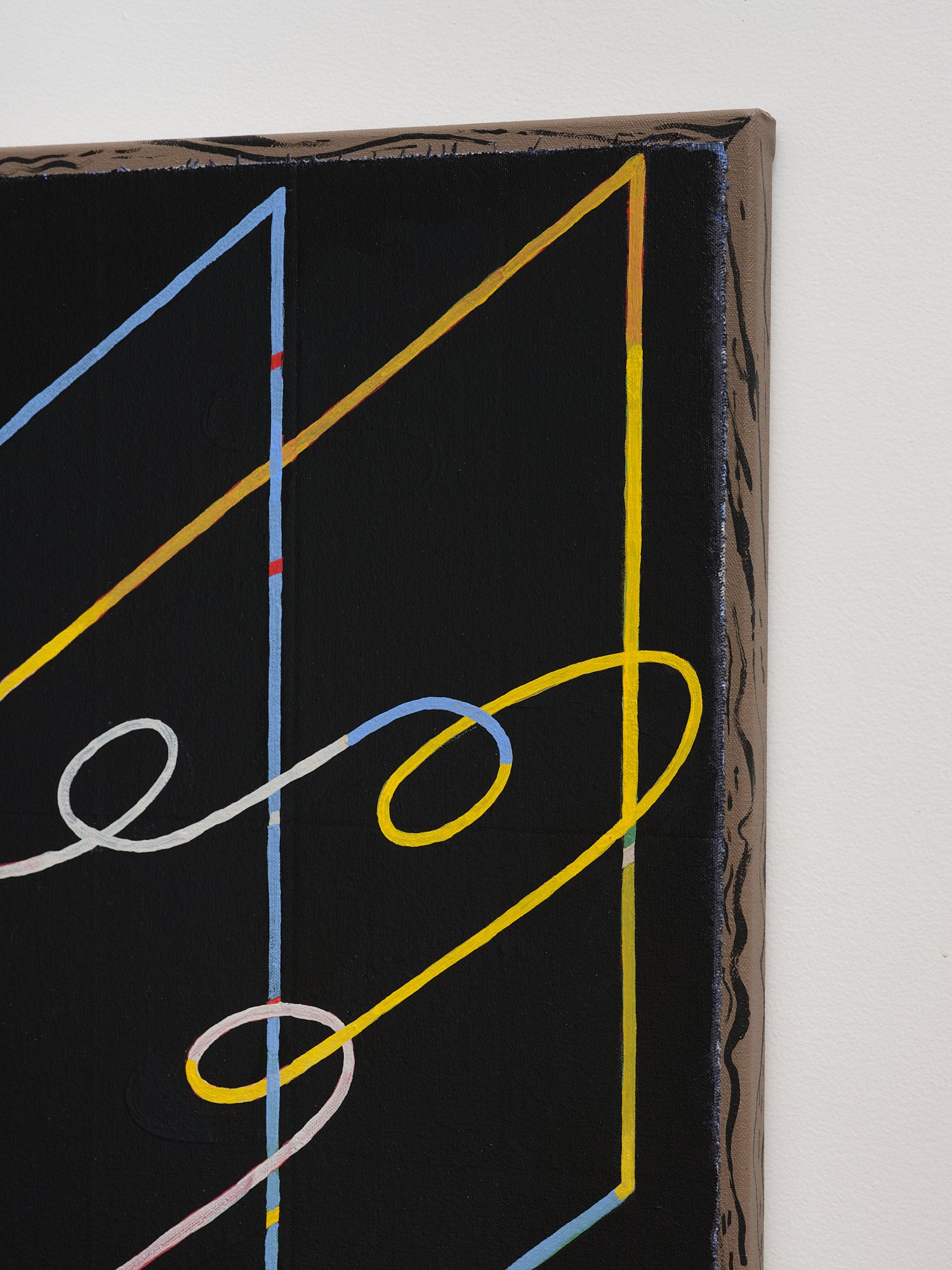 Virtue (detail) 2024 acrylic on canvas 505 x 350mm