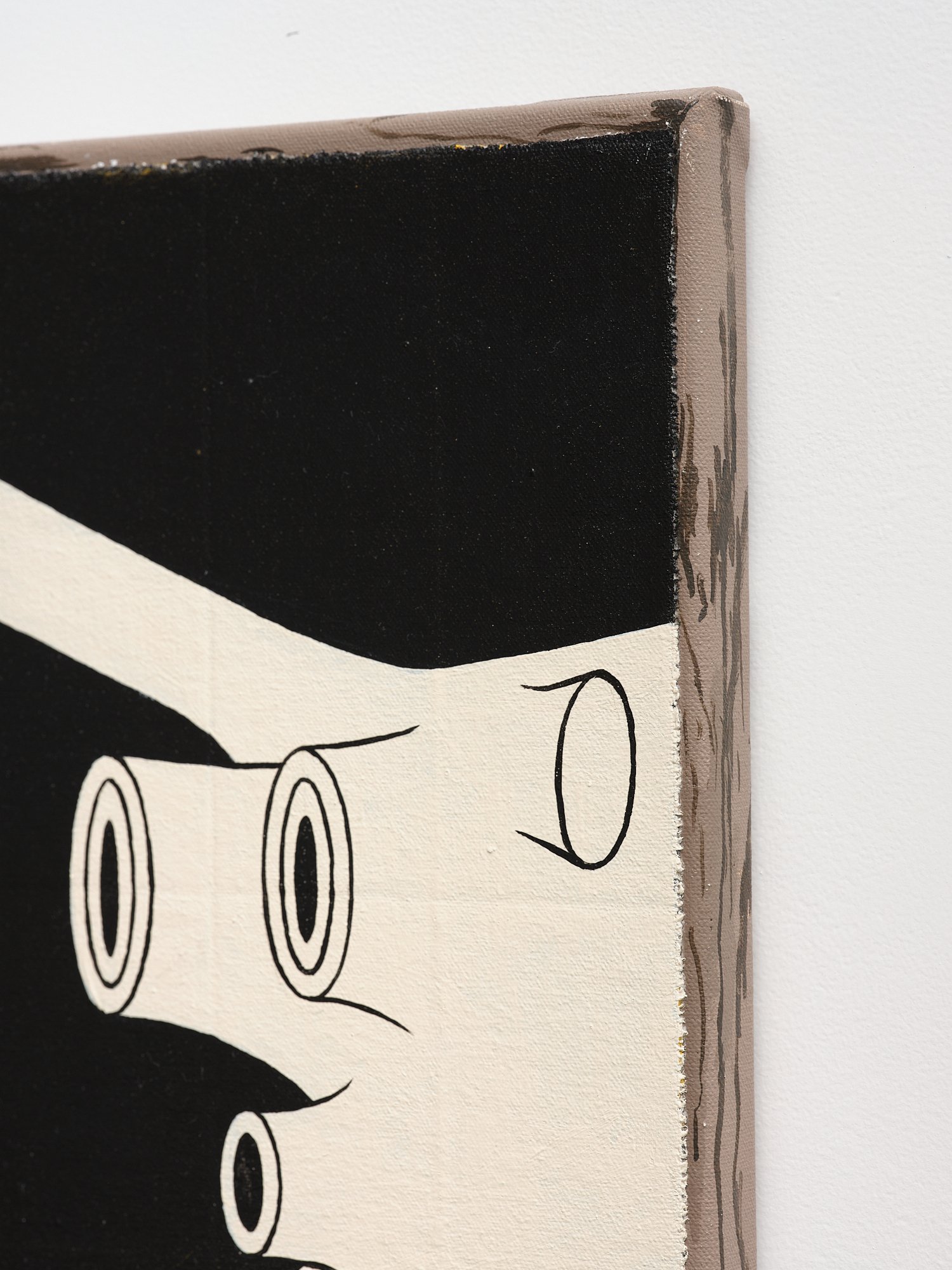 Reenactment (detail) 2023 acrylic on canvas 350 x 250mm