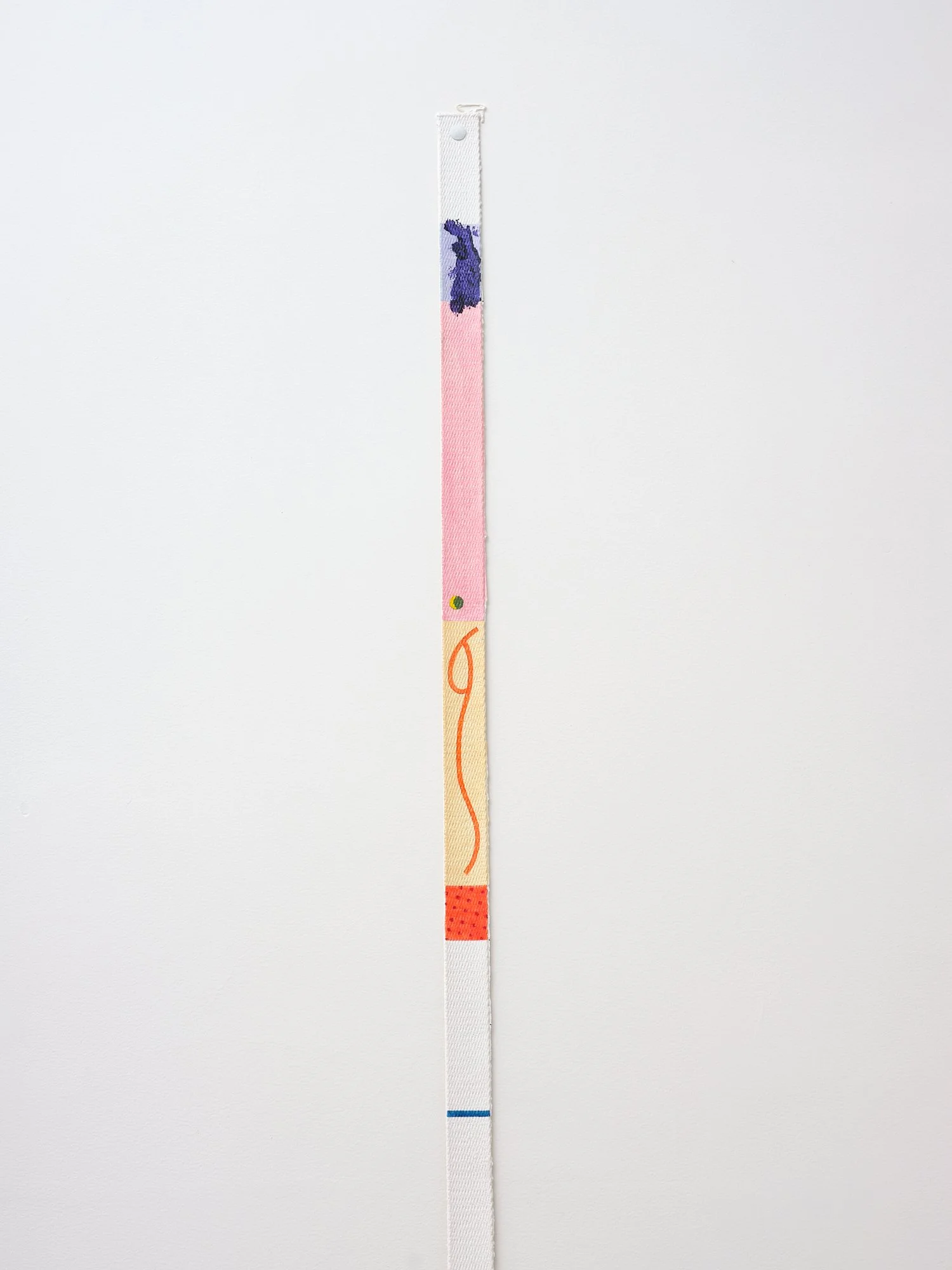   No title [3]  (detail) 2023 acrylic on cotton tape  2345 x 26mm 