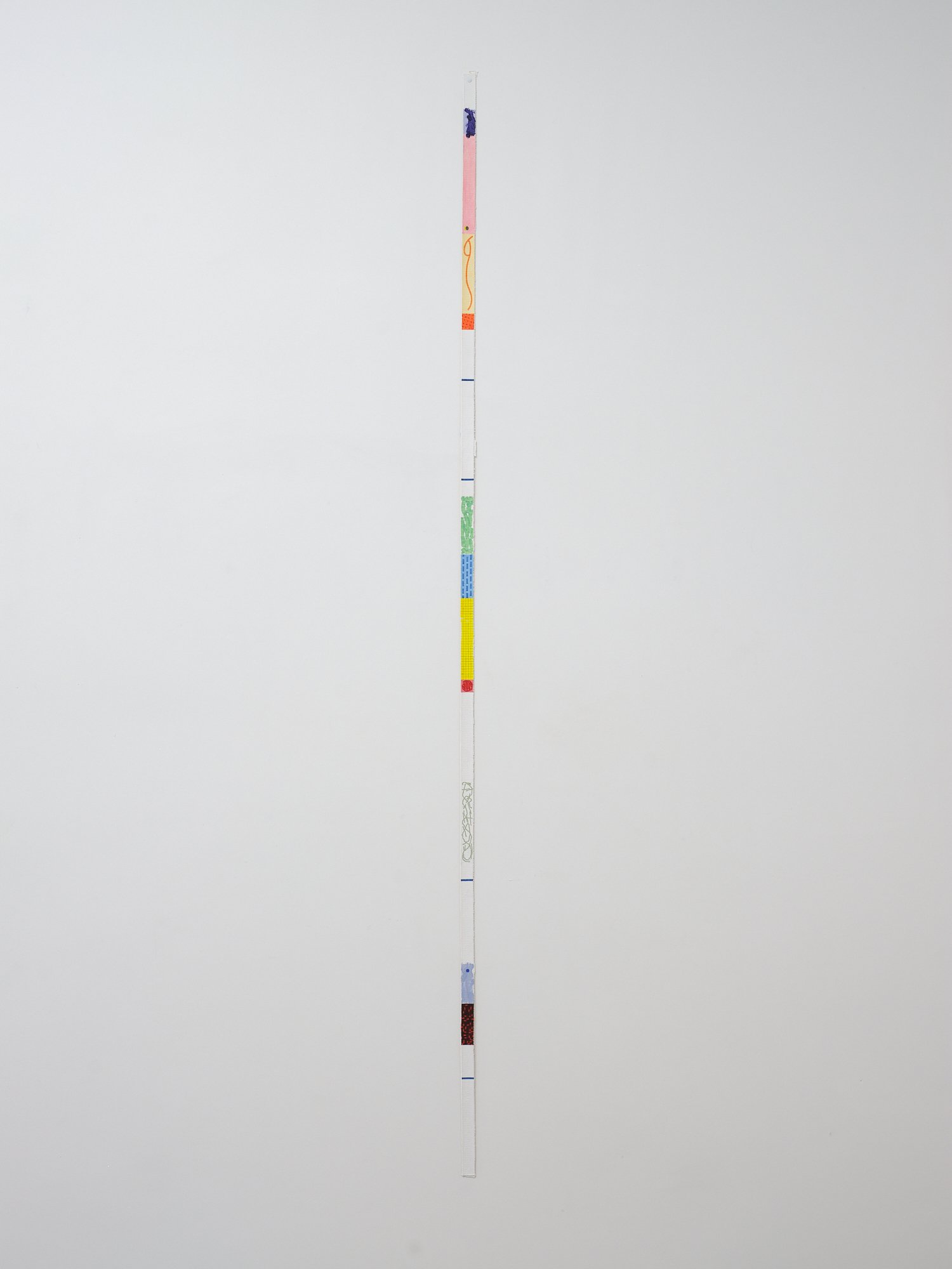   No title [3]  2023 acrylic on cotton tape  2345 x 26mm 