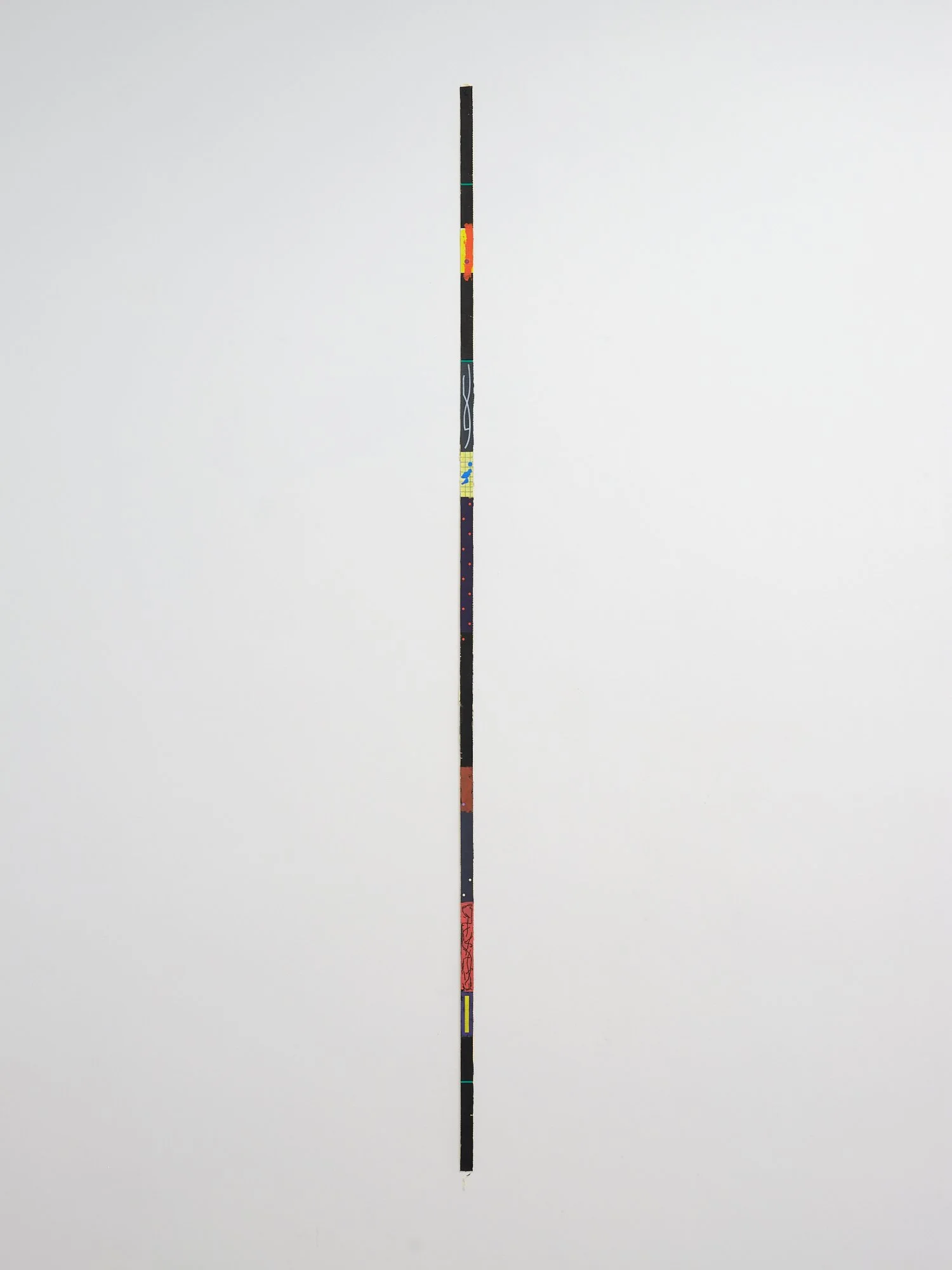   No title [5]  2023 acrylic on cotton tape  2345 x 26mm 