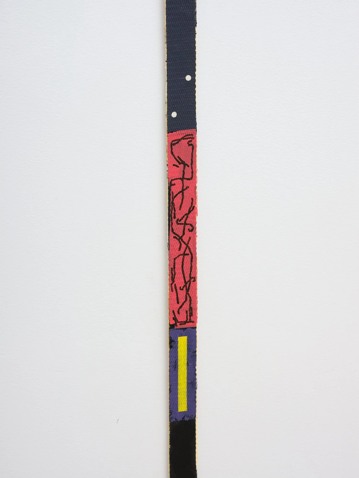  No title [5]  (detail) 2023 acrylic on cotton tape  2345 x 26mm 