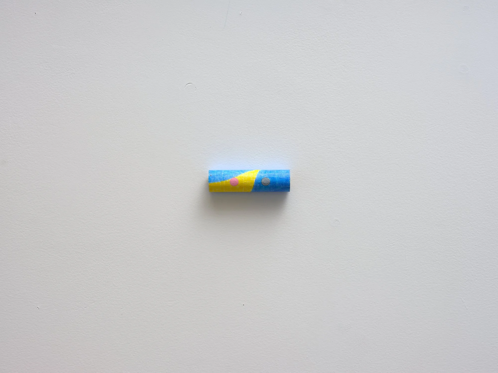   No title [6]  2022 acrylic on linen and cardboard  23 x 80 x 23mm 