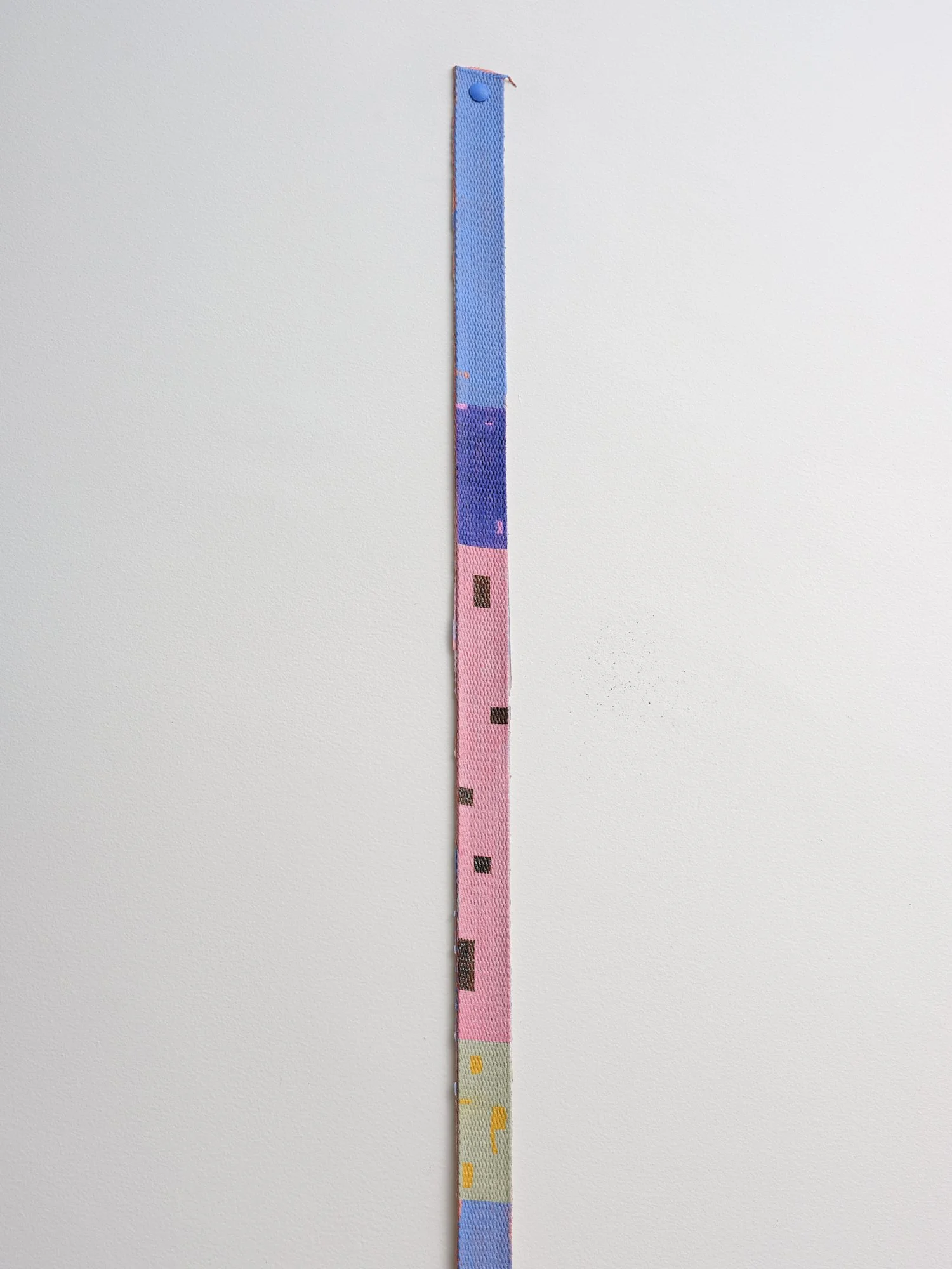   No title [8]  (detail)   2023 acrylic on cotton tape  2345 x 26mm 