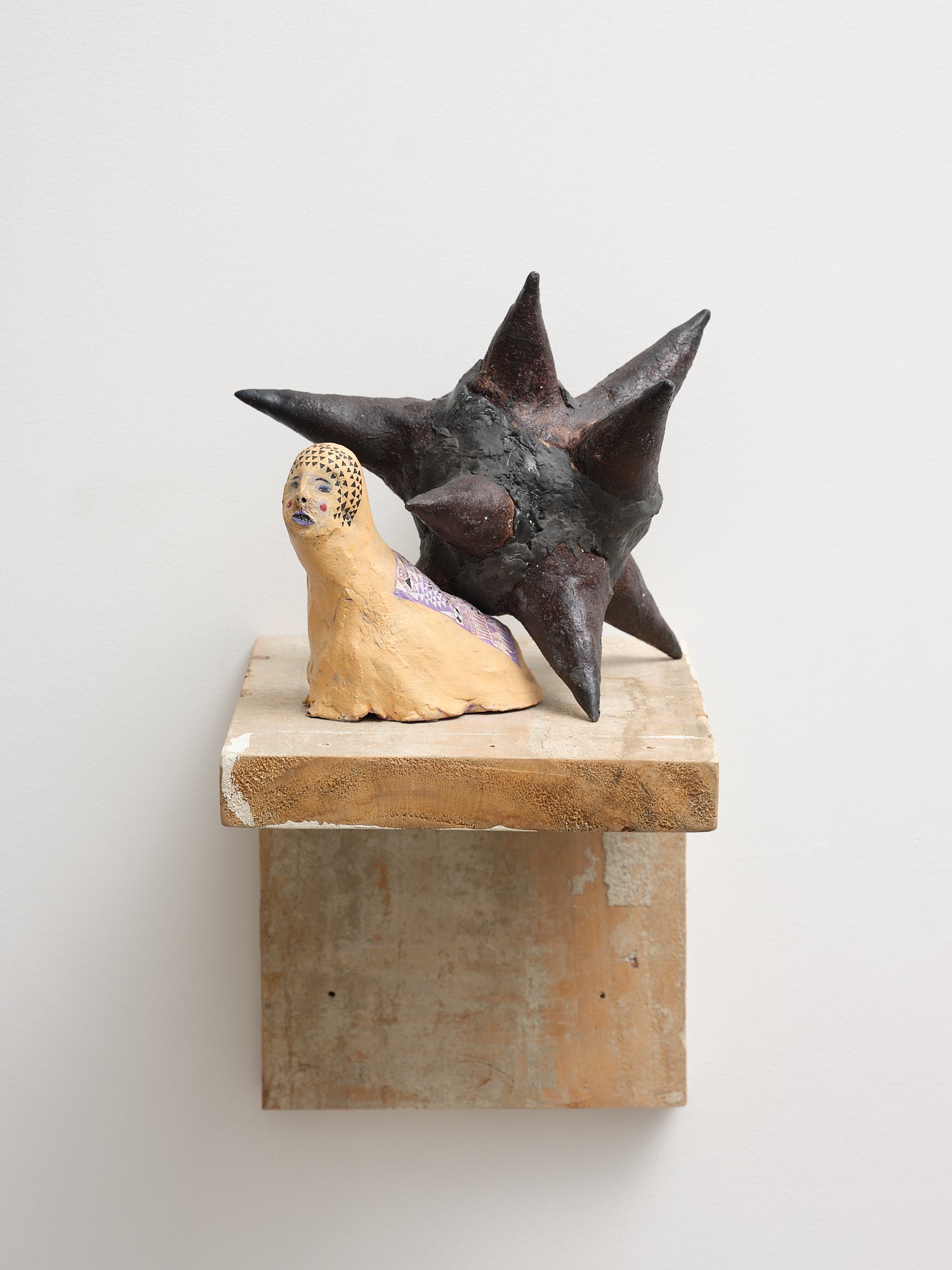 Hermit Mollusc 2024 tempera, glaze, acrylic, pigment, epoxy clay and fired clay 240 x 220 x 200mm