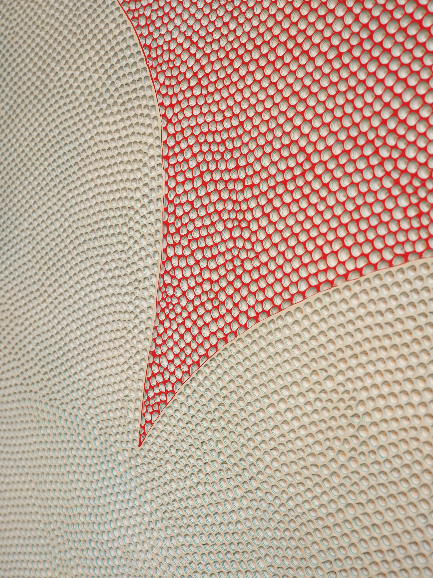 Rising Sun (detail) 2024 acrylic on aluminium 1220 x 1220mm