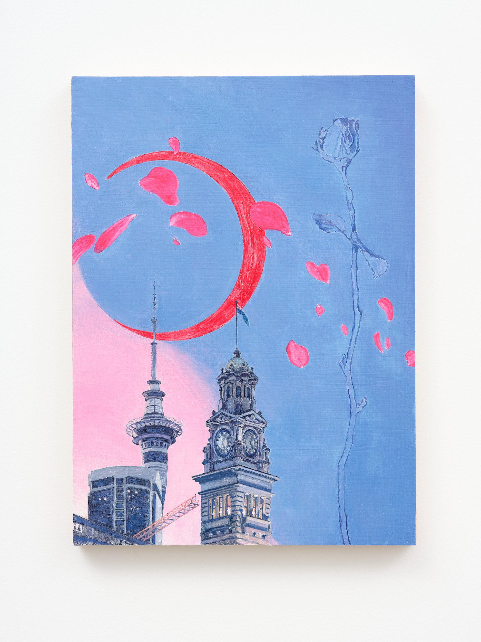 Petals 2023 oil on board 298 x 218mm