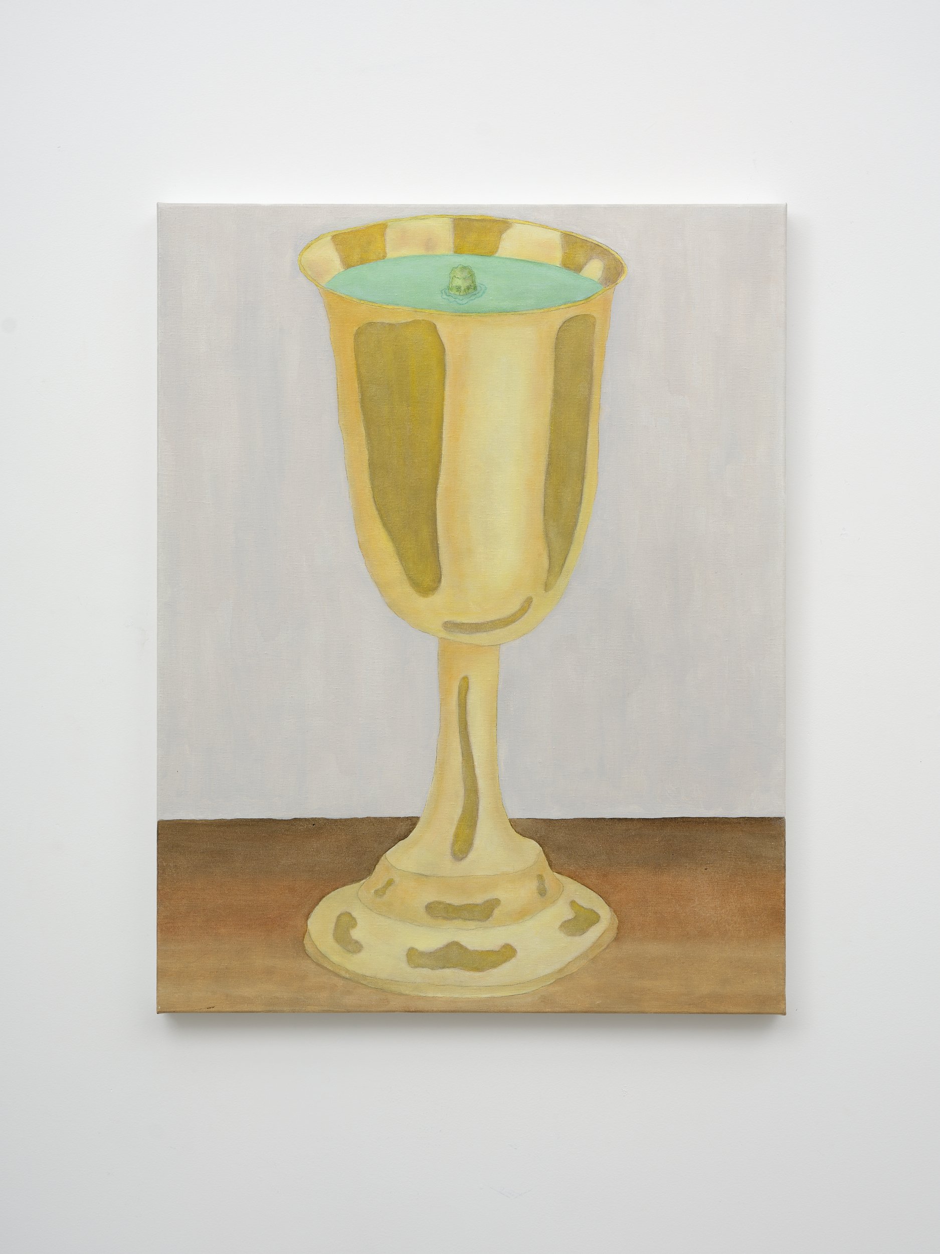 Drink 2025 coloured pencil, watercolour, oil on linen 900 x 700mm
