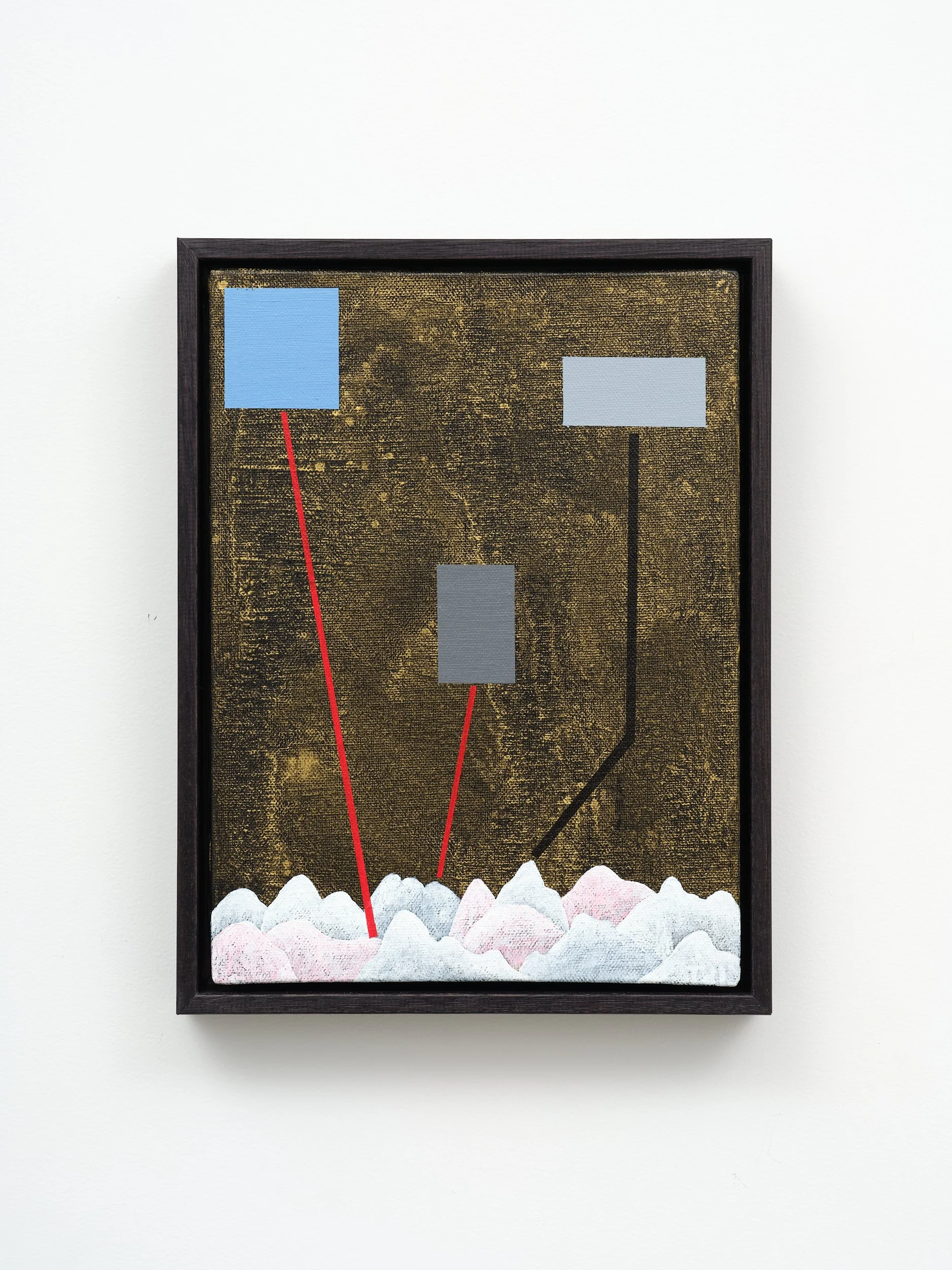 Gold Location 2025 acrylic on canvas board 310 x 230mm