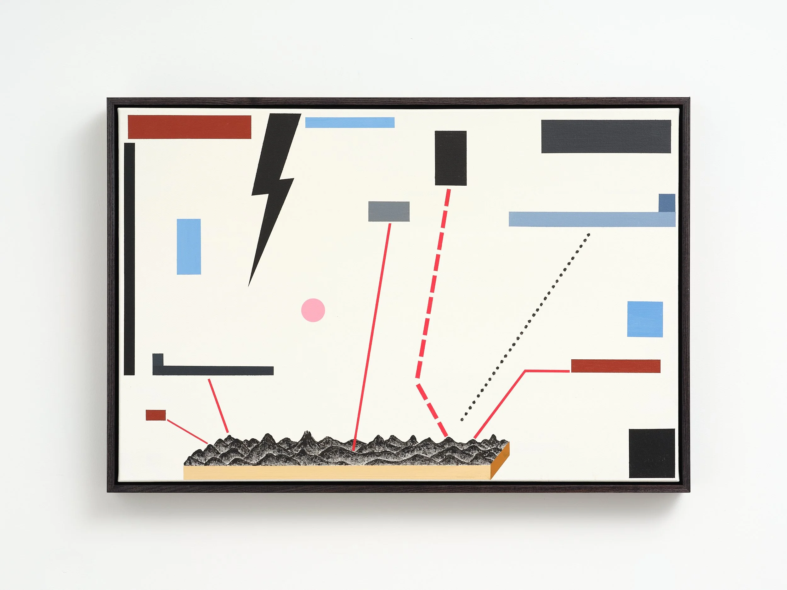Black Mountain 2 2025 acrylic on canvas 750 x 1000mm