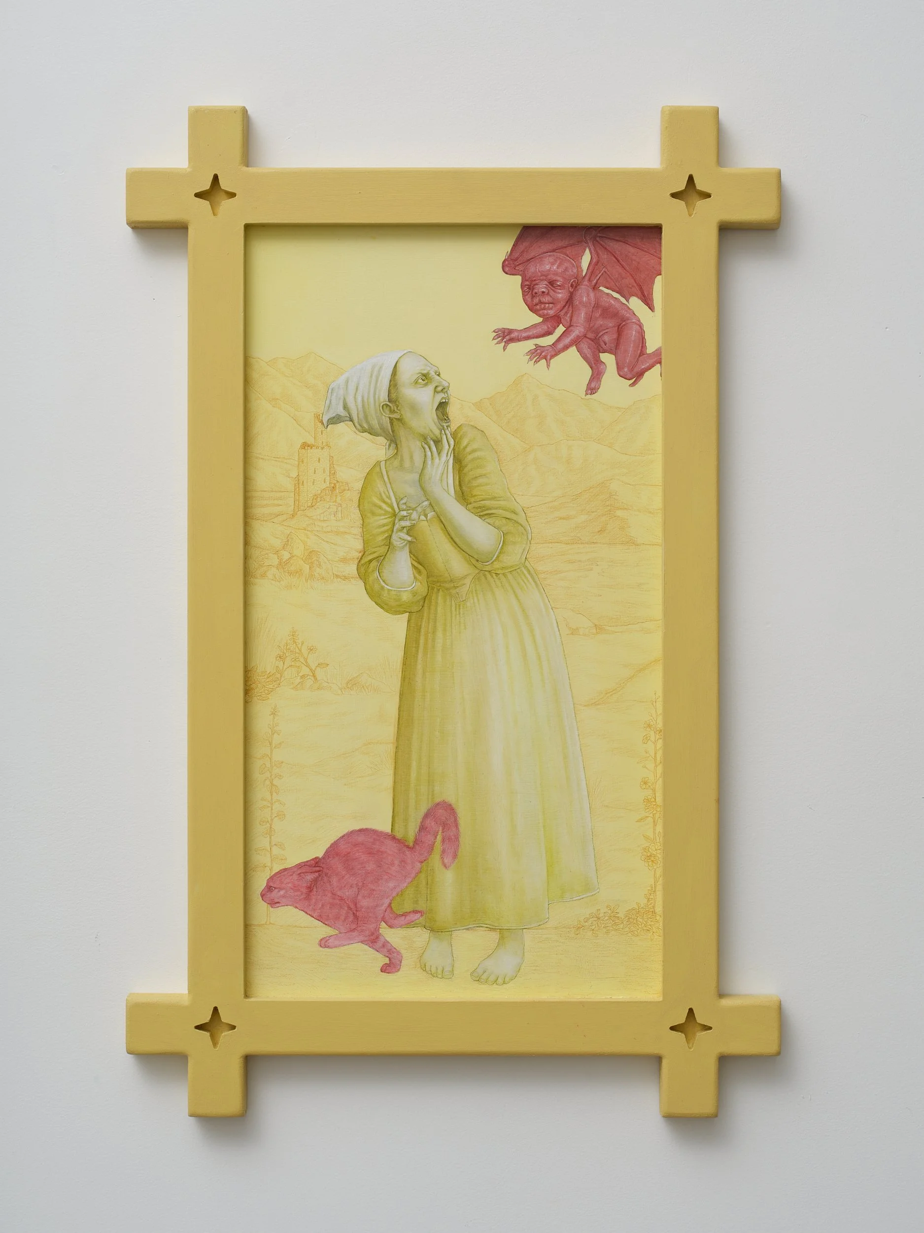 Conception 2025 oil and coloured pencil on board 650 x 420mm