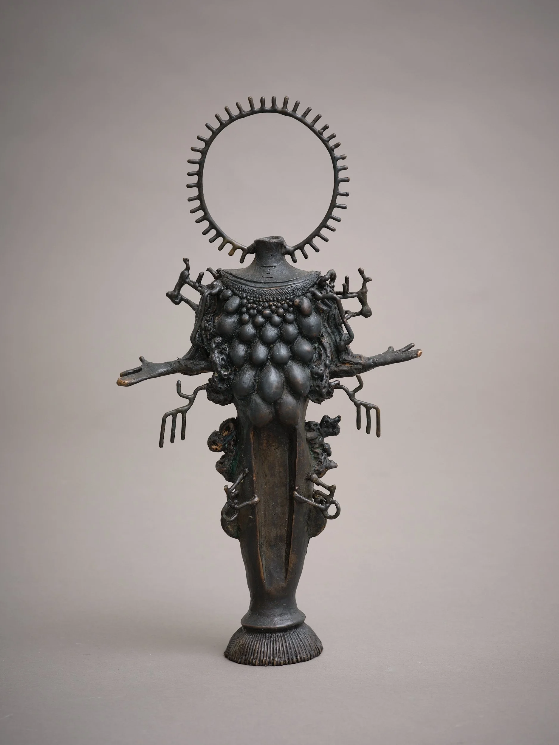 Henry Turner O Time Thy Pyramids IV 2022 bronze and ceramic, edition of 5 225 x 160 x 60mm