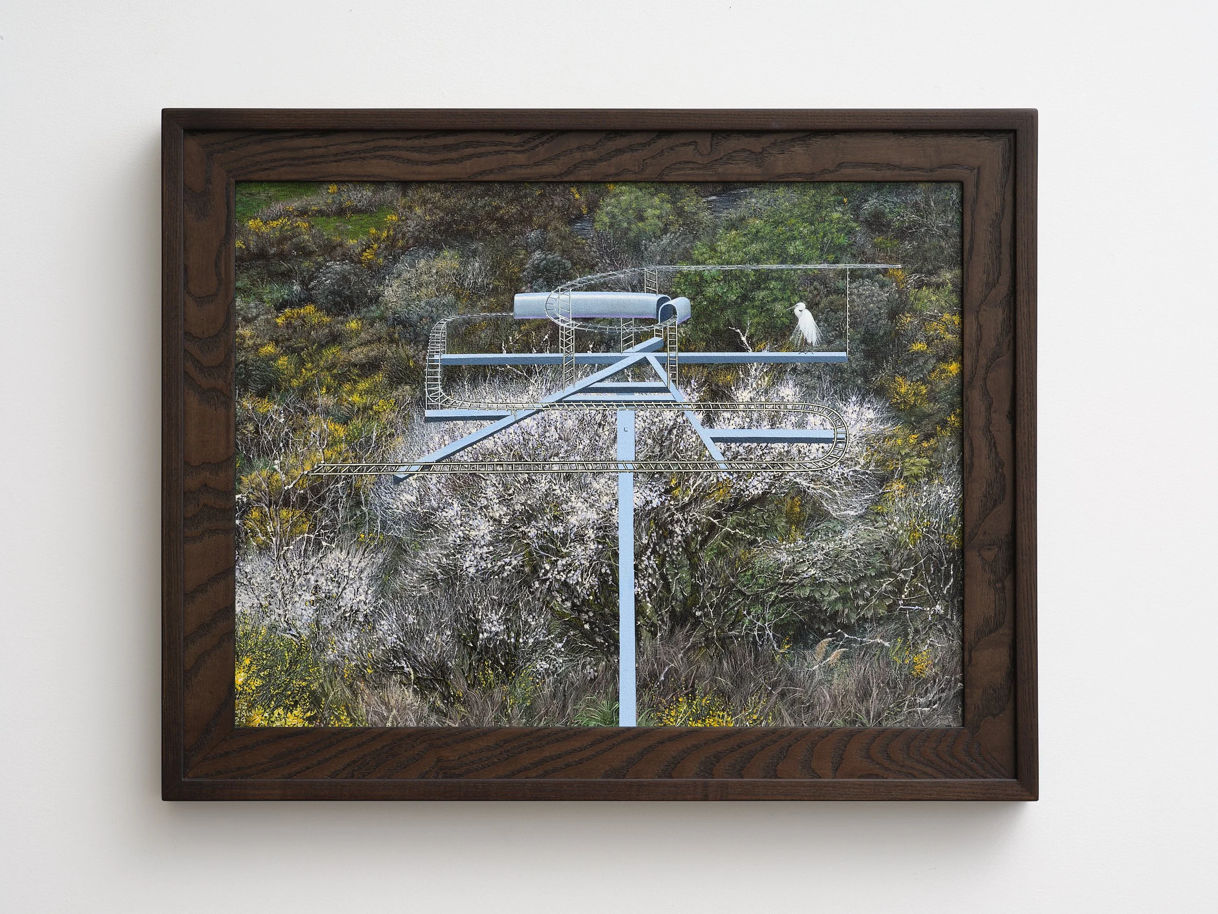   The Raurimu Spiral, refresh  2024 oil on linen 550 x 380mm (image) / 595 x 470mm (framed) 