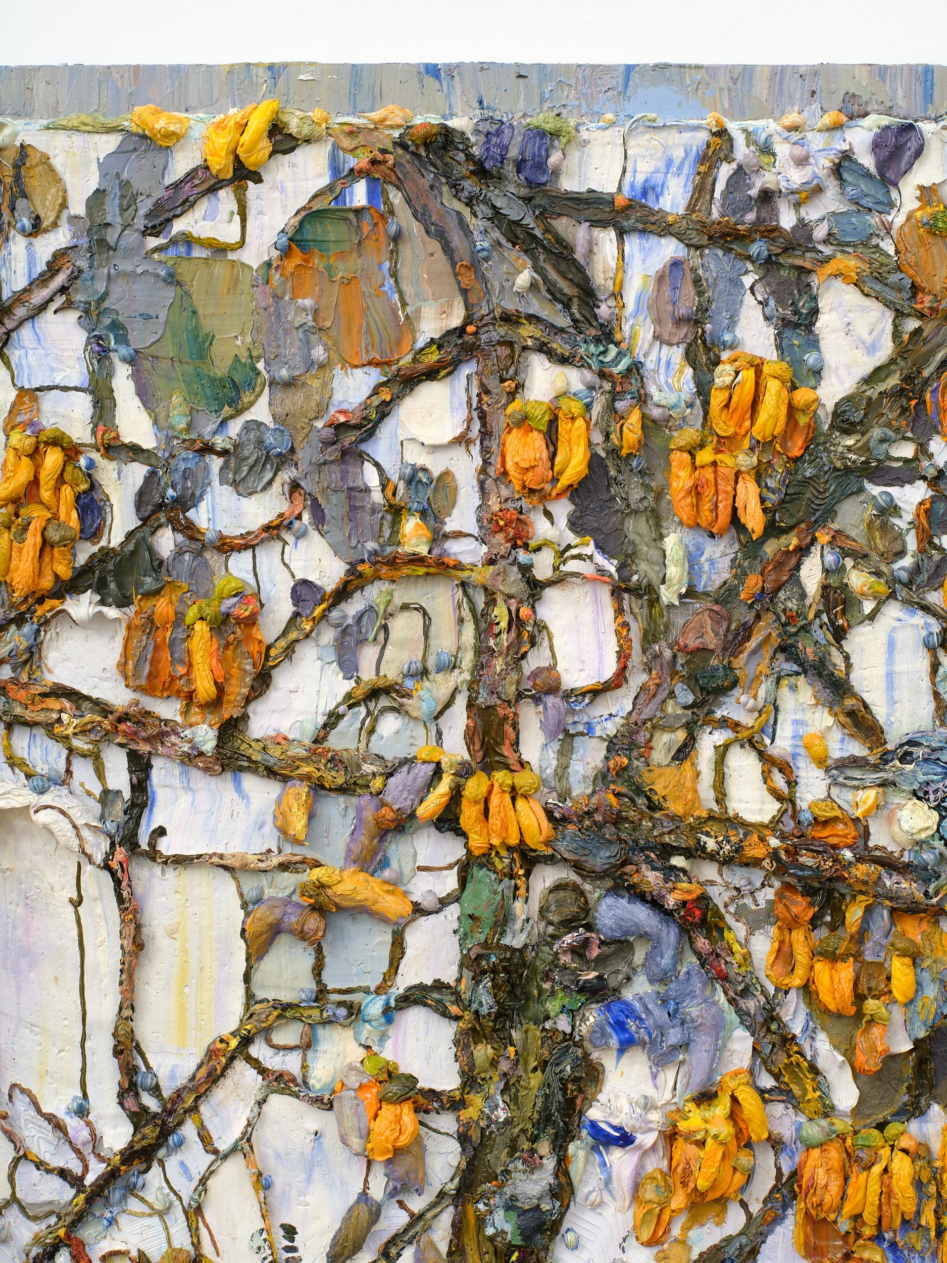   Made heavy  (detail) 2023 oil on linen 650 x 650mm 