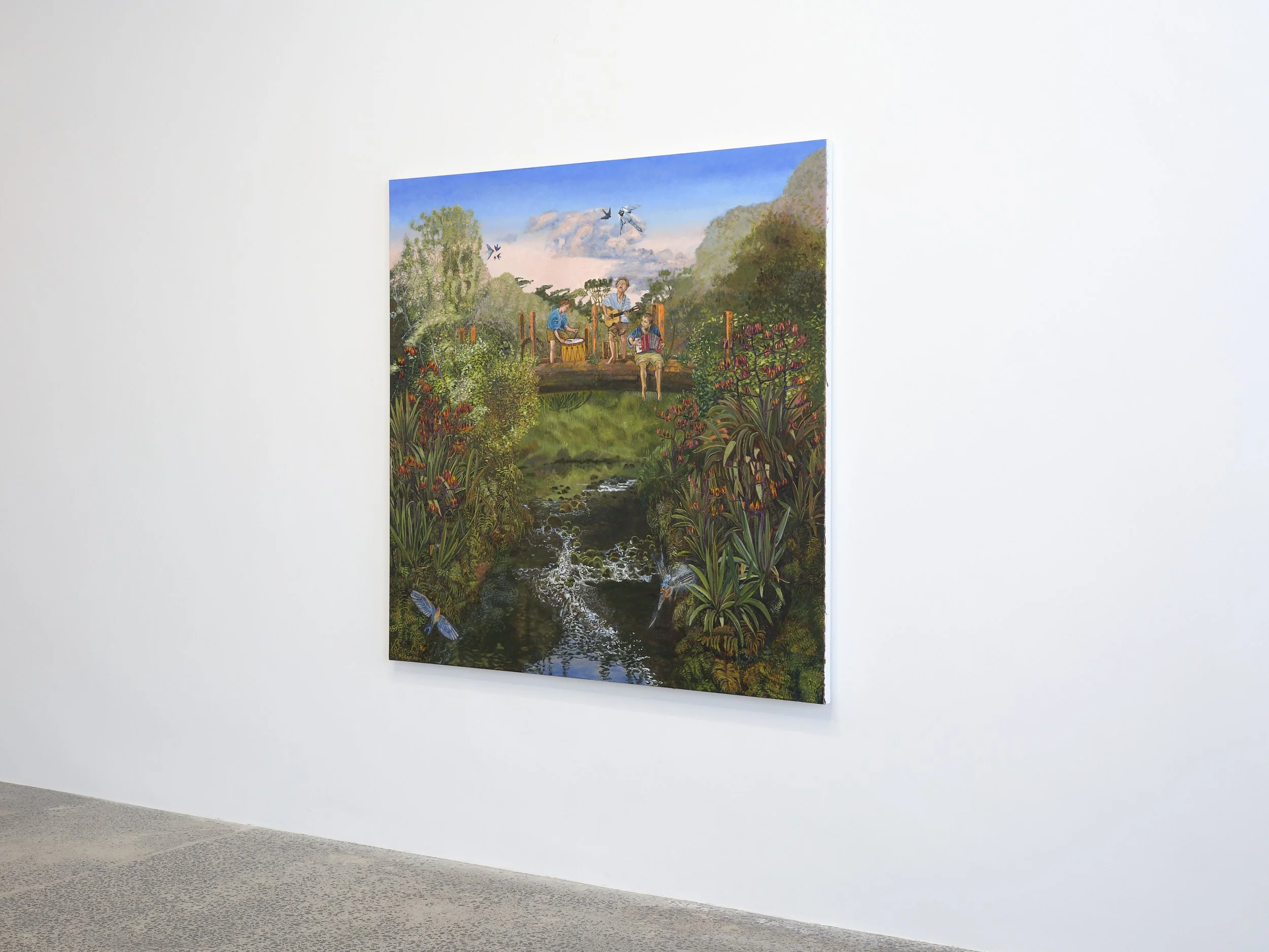  Brendon Wilkinson,  East, west, east direction is the yellow sky  — installation view 