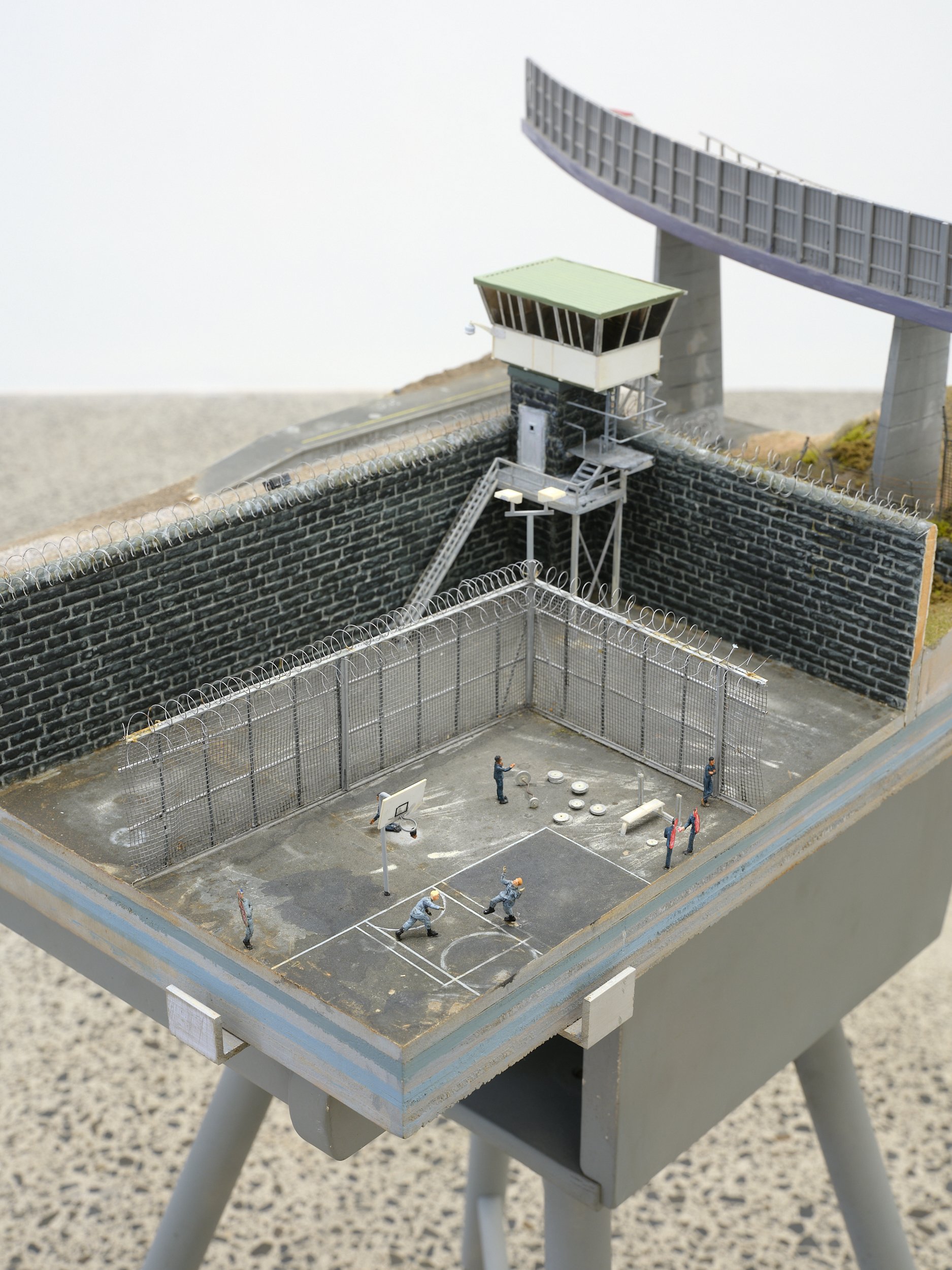   Cooking an egg  (detail) 2002 mixed media on found high chair 510 x 405 x 230mm (diorama) 310 x 470 x 720mm (high chair) 