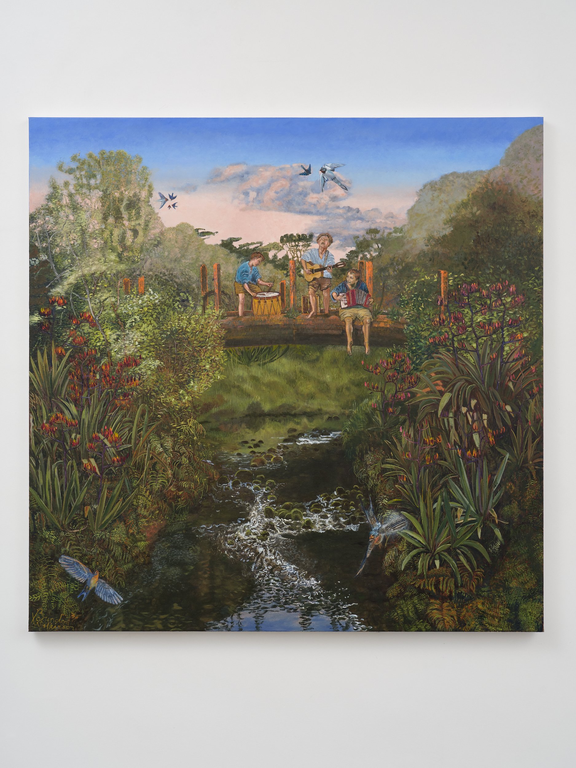   Song to Calliope  2025 oil on canvas 1500 x 1500mm 