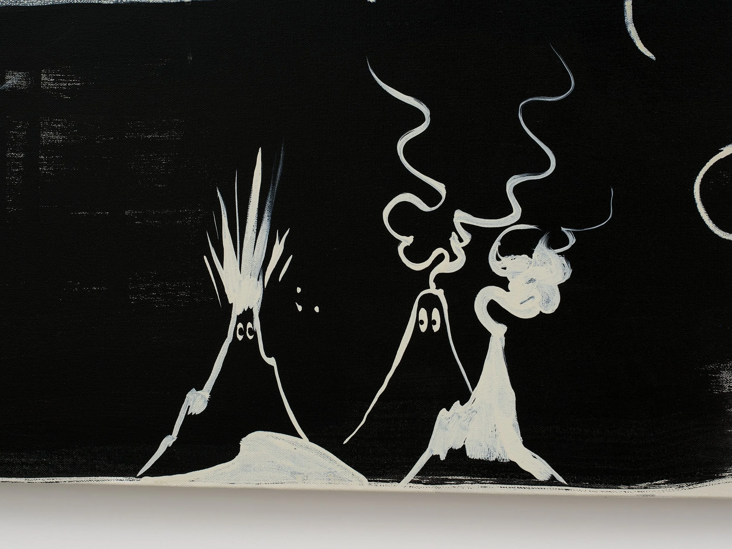   New level  (detail) 2025 acrylic on canvas 1100 x 1400mm 