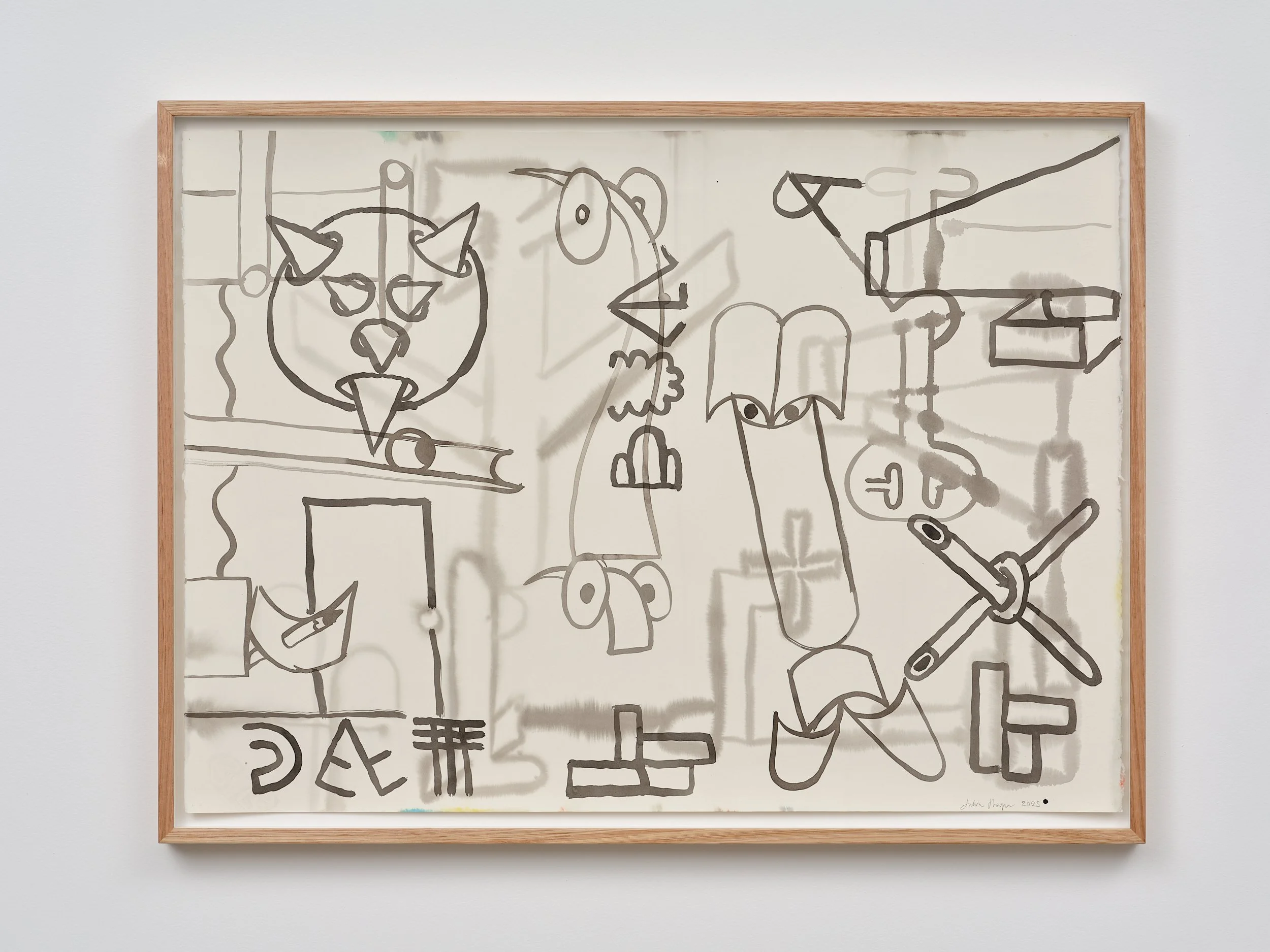   Drummer Hoff  2025 acrylic on paper 560 x 760mm (framed) 